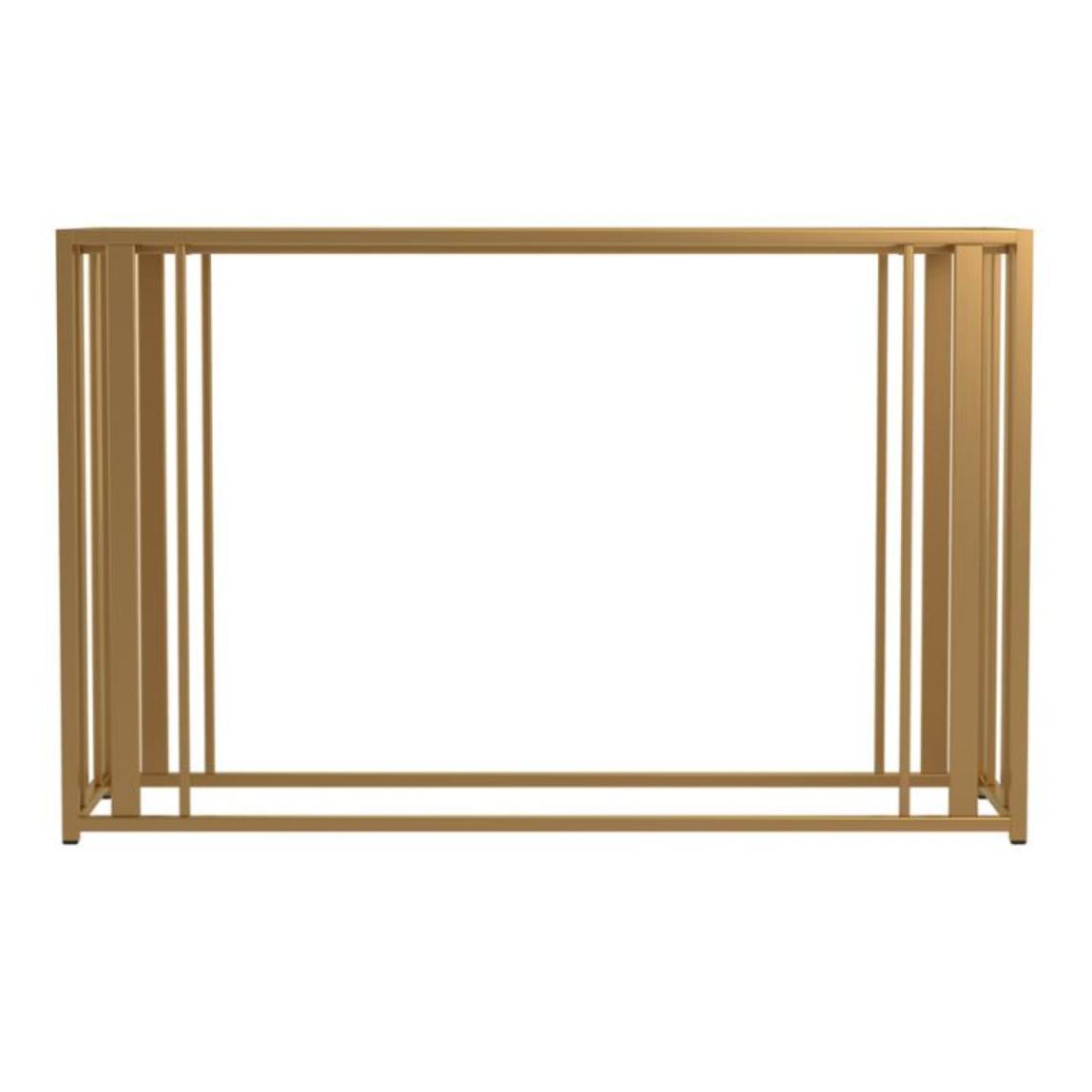 Coaster Furniture Adri 723609 Glass Top Entryway Sofa Console Table - Matte Brass - Image 2