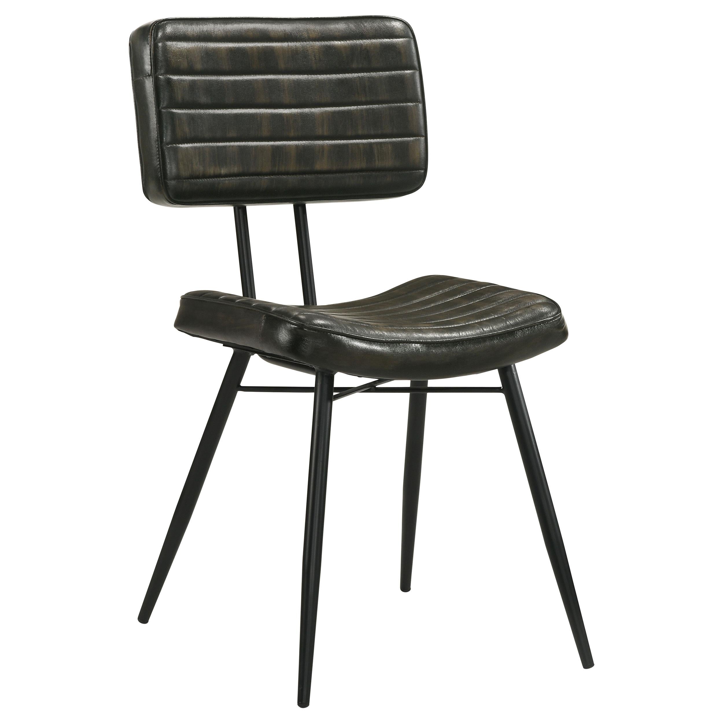 Coaster Furniture Misty 110652 Leather Upholstered Dining Chair - Espresso - Image 1