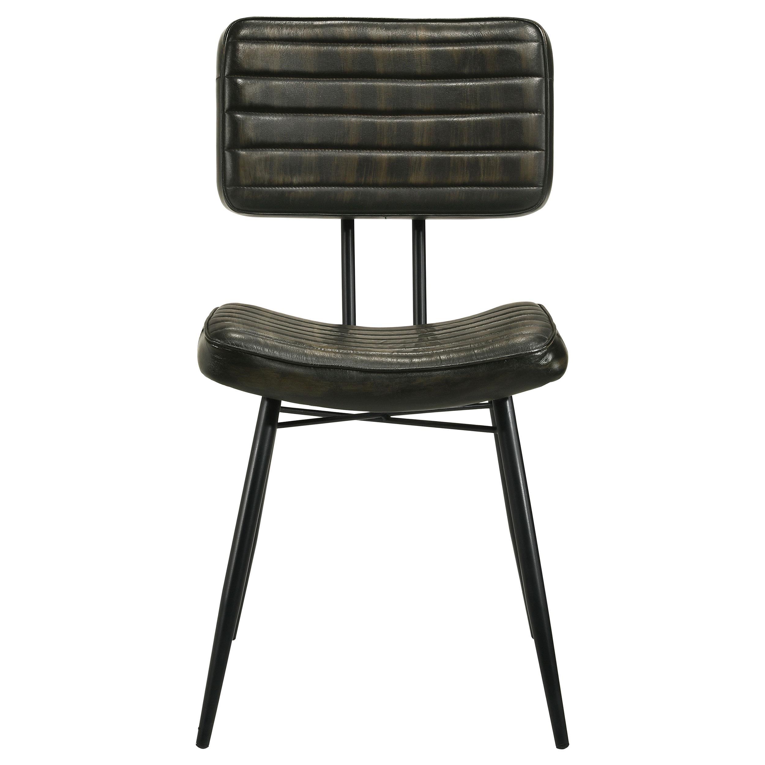 Coaster Furniture Misty 110652 Leather Upholstered Dining Chair - Espresso - Image 2