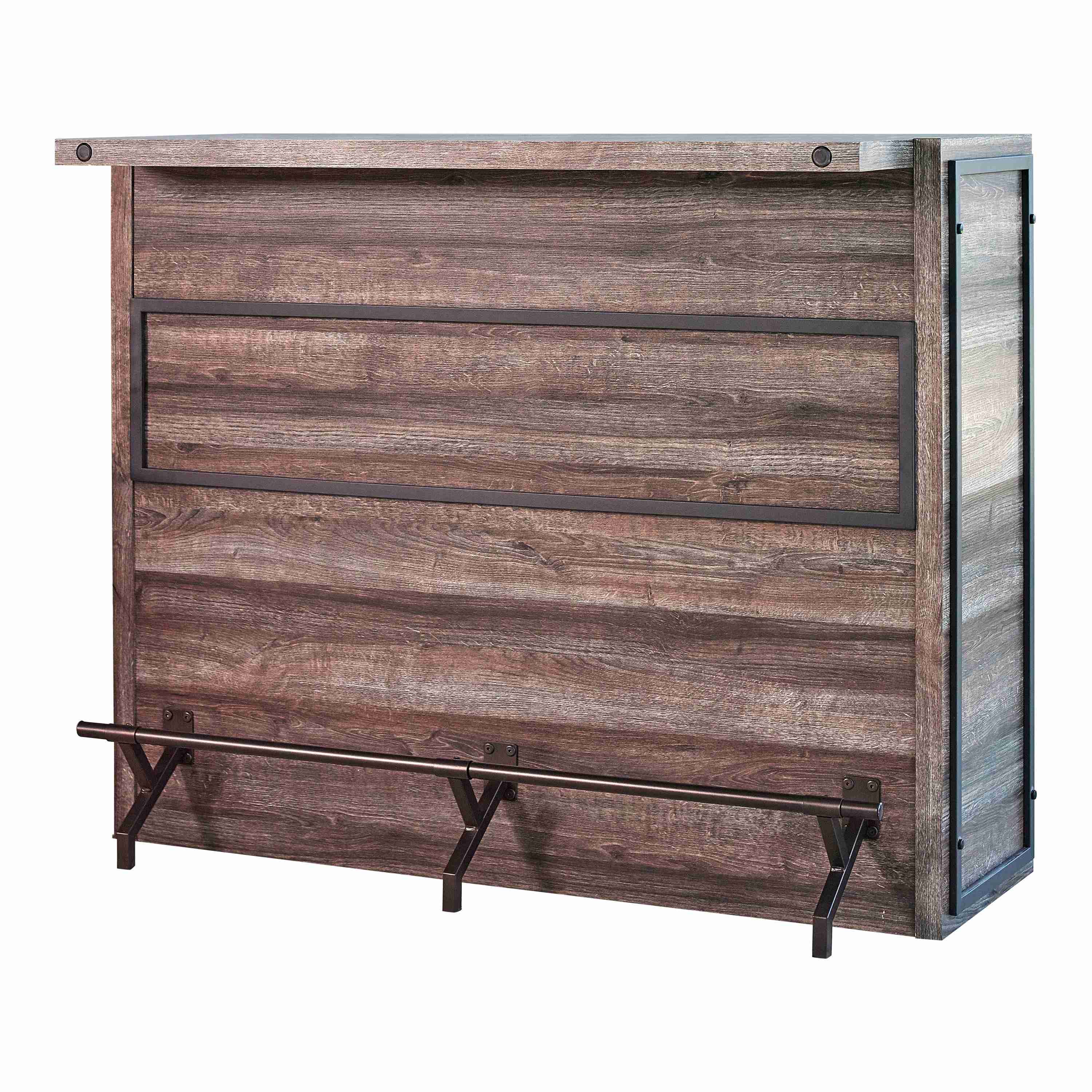 Coaster Furniture Joe 182071 5-shelf Composite Wood Home Bar Wine Cabinet - Aged Oak - Image 1