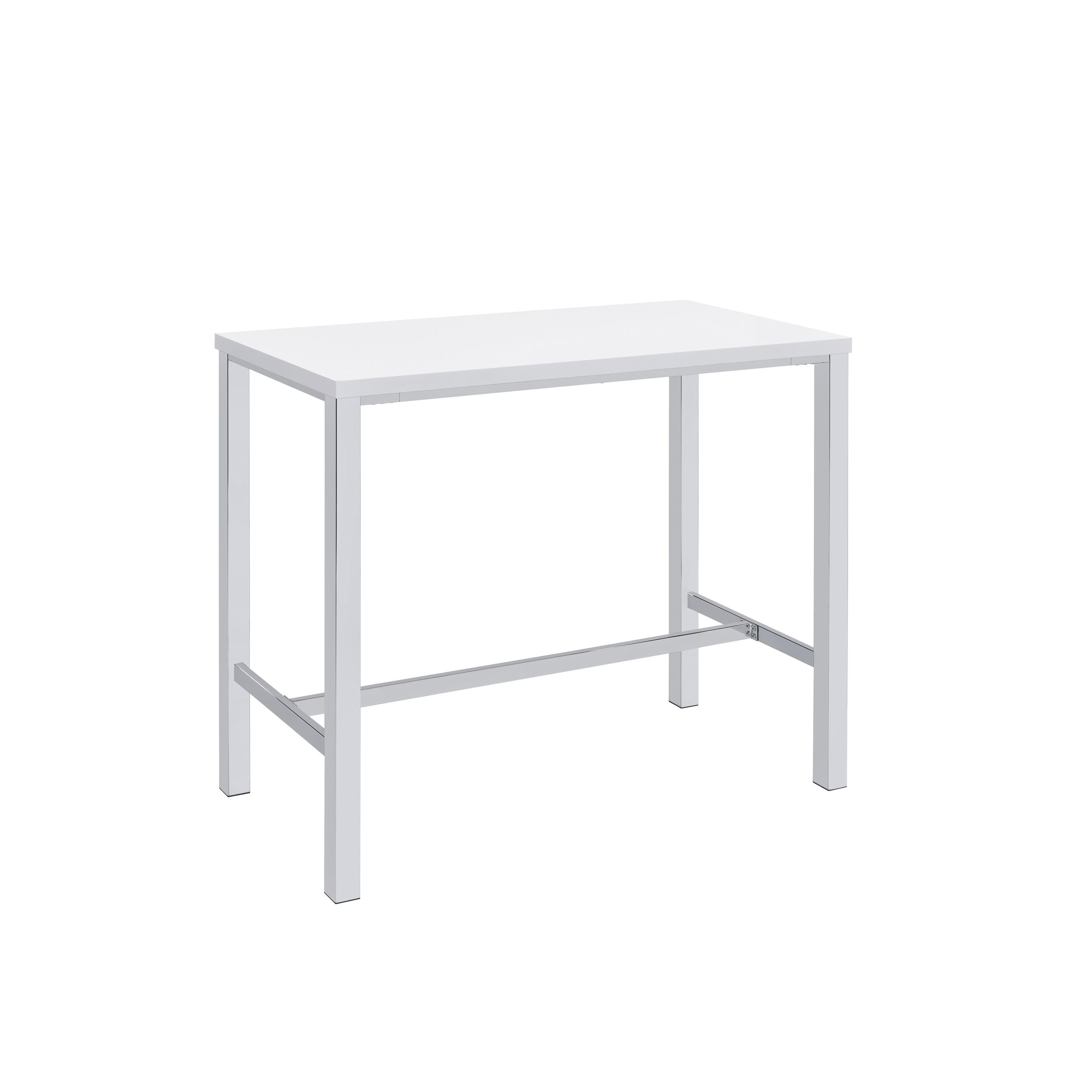 Coaster Furniture Natividad 182525 5-piece Pub Height Bar Table Set - White High Gloss - Image 2