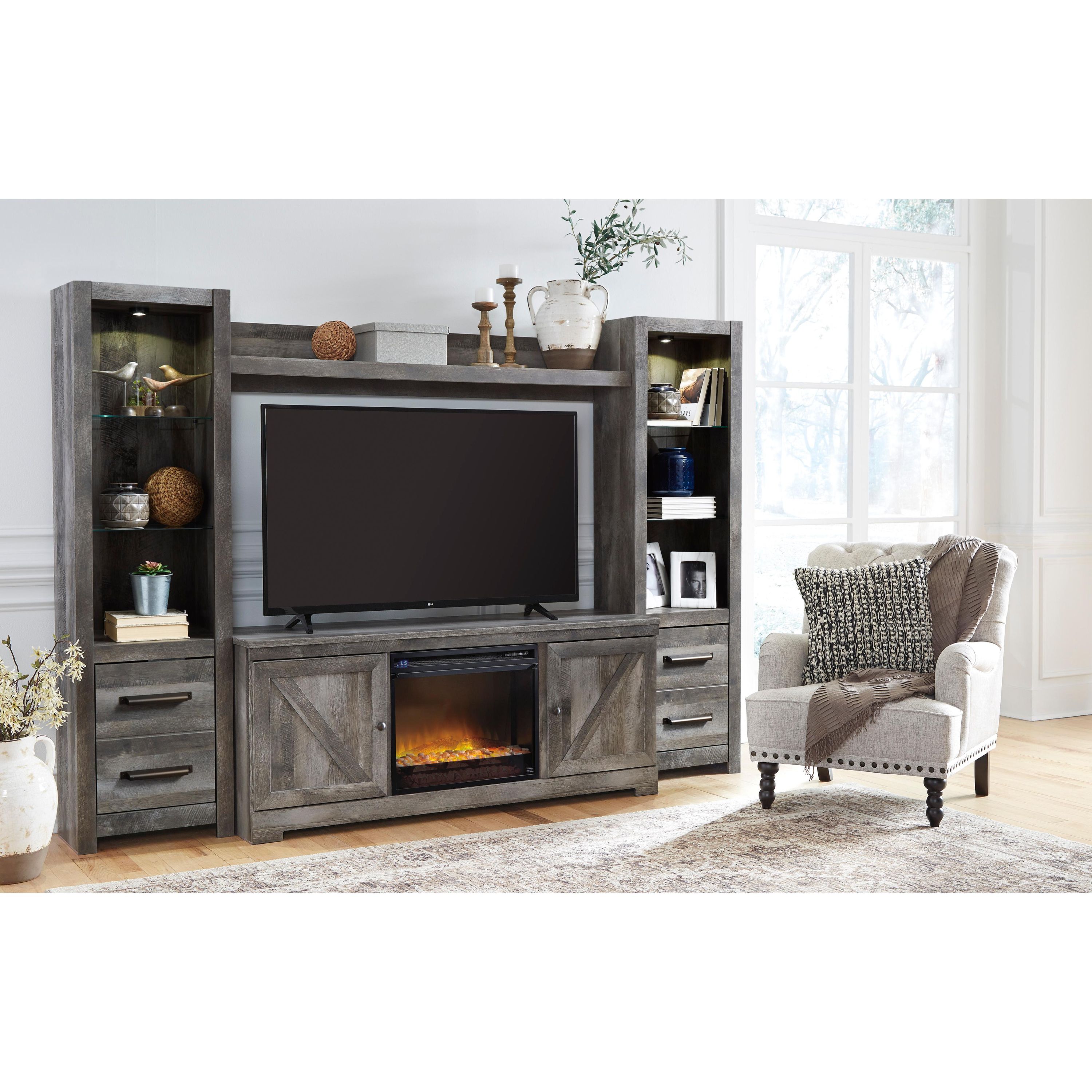 Signature Design by Ashley Wynnlow W440W4 63" TV Stand with Electric Fireplace - Image 3