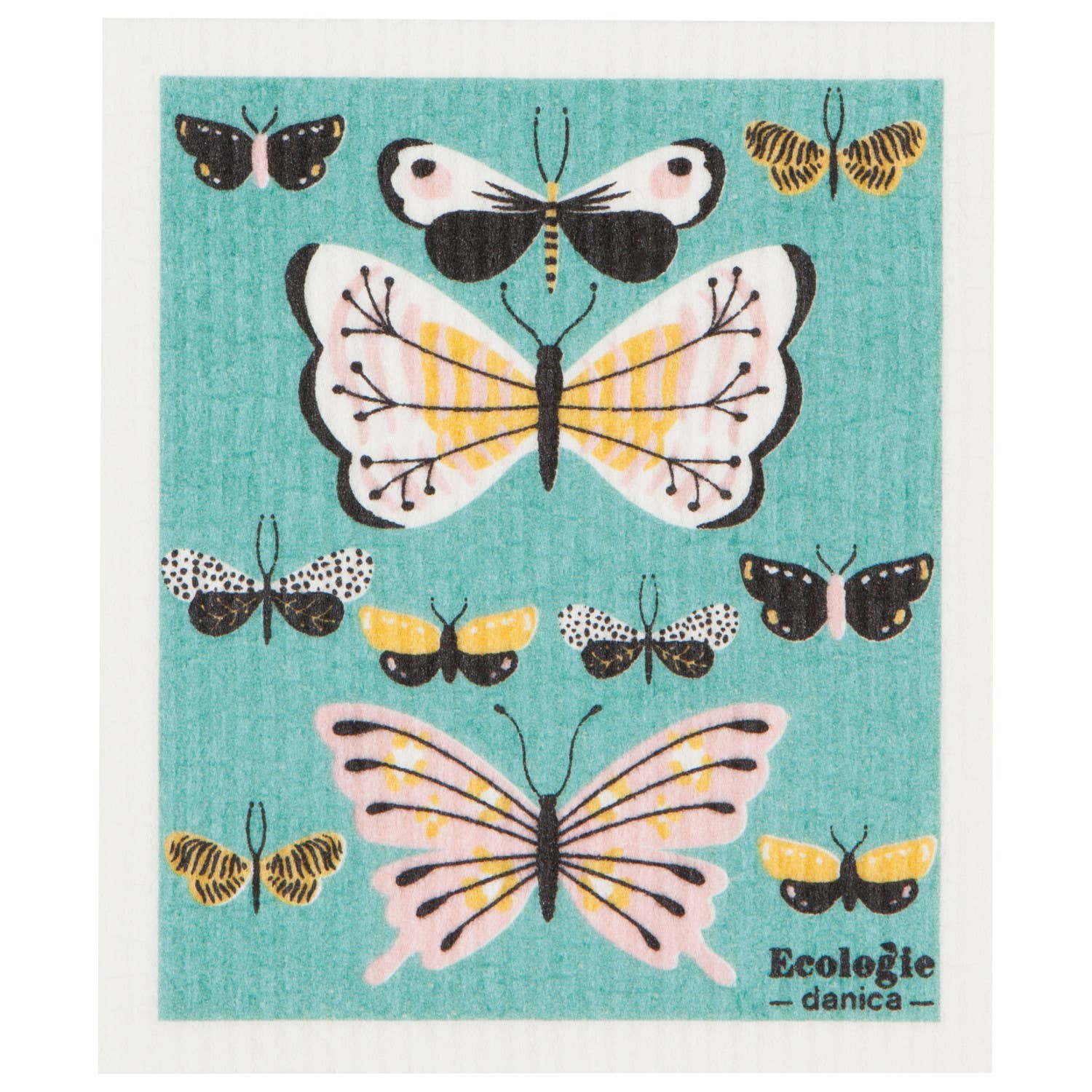 Swedish Sponge Reusable Dishcloth Butterflies - Image 3