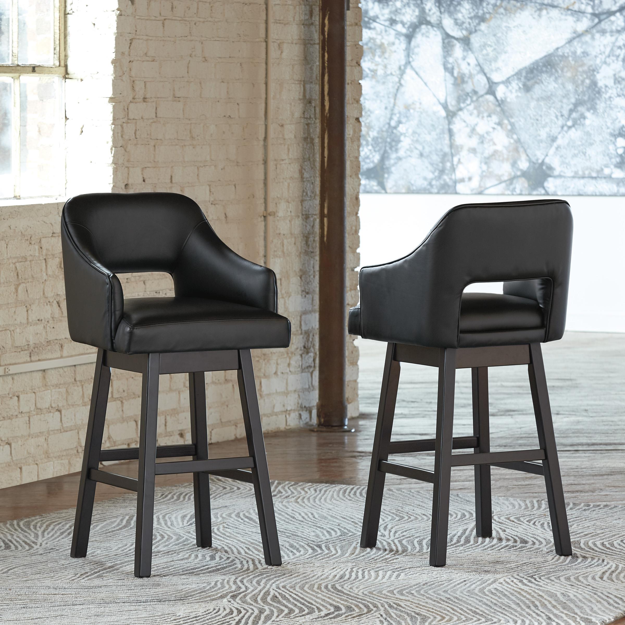 Signature Design by Ashley Tallenger D380-930 Tall Upholstered Swivel Barstool - Image 2