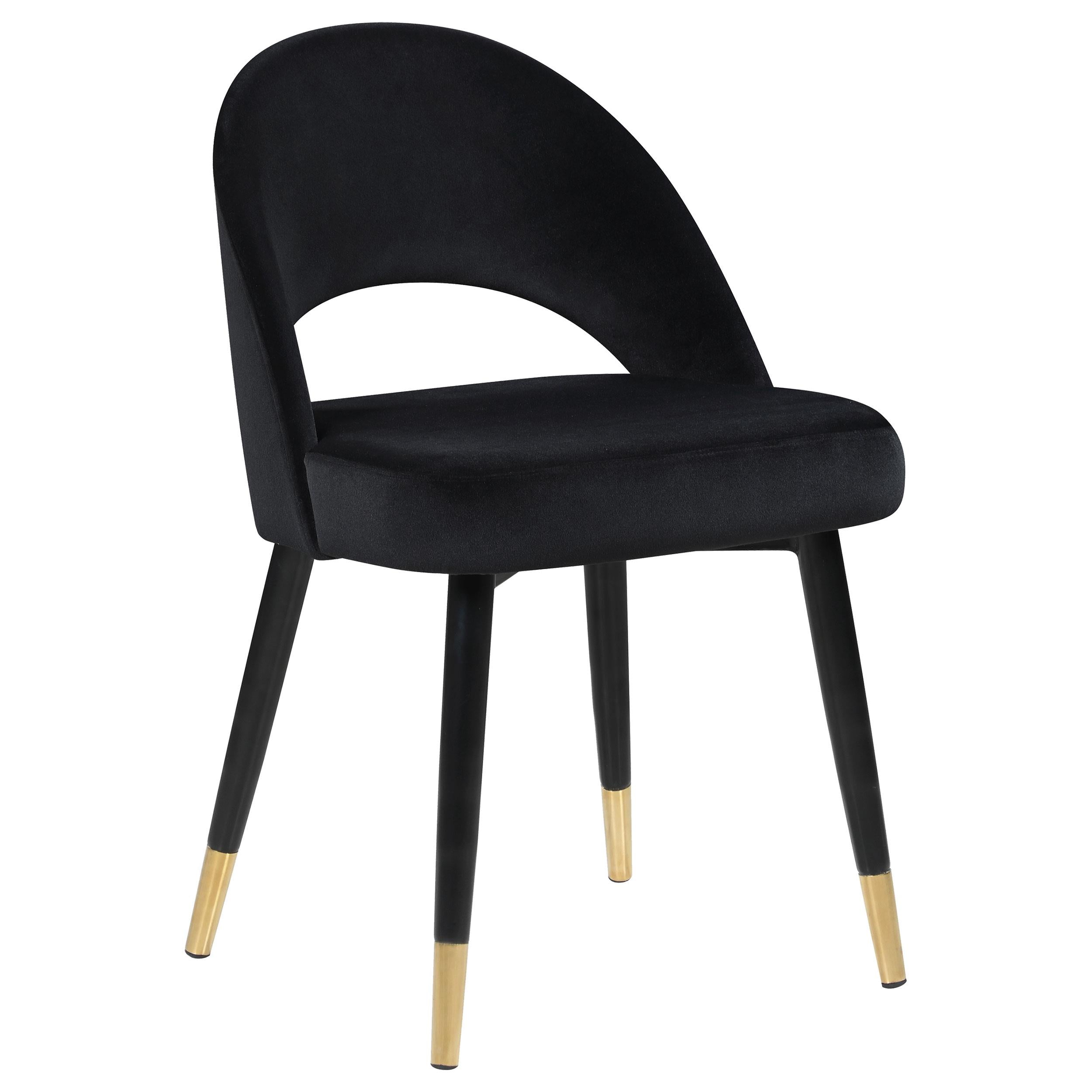 Coaster Furniture Lindsey 193562 Upholstered Dining Side Chair - Black - Image 1