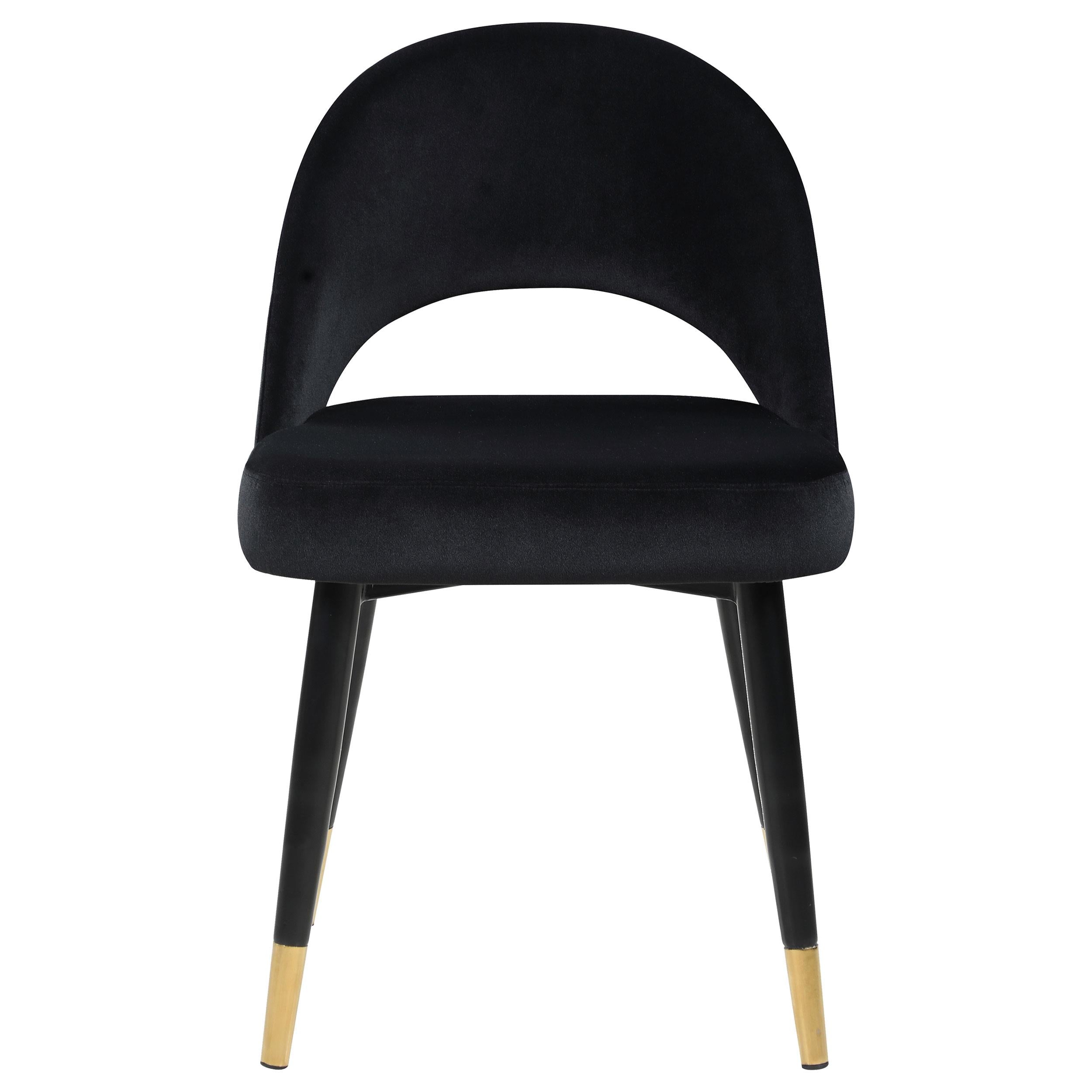 Coaster Furniture Lindsey 193562 Upholstered Dining Side Chair - Black - Image 2