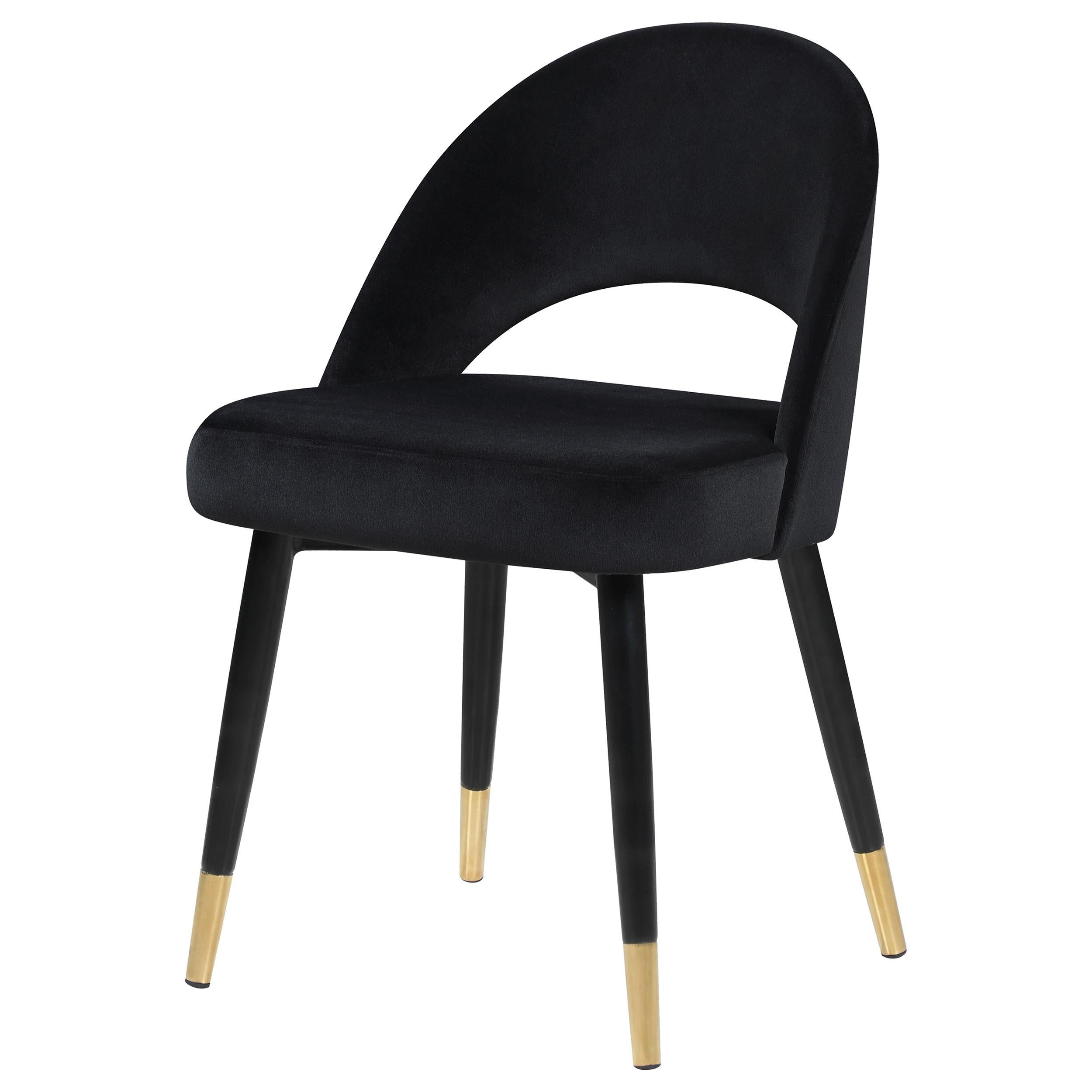Coaster Furniture Lindsey 193562 Upholstered Dining Side Chair - Black - Image 3