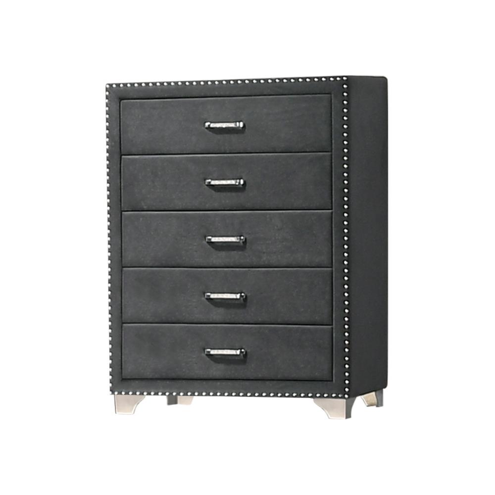 Coaster Furniture Melody 223385 5-Drawer Bedroom Chest - Grey - Image 1