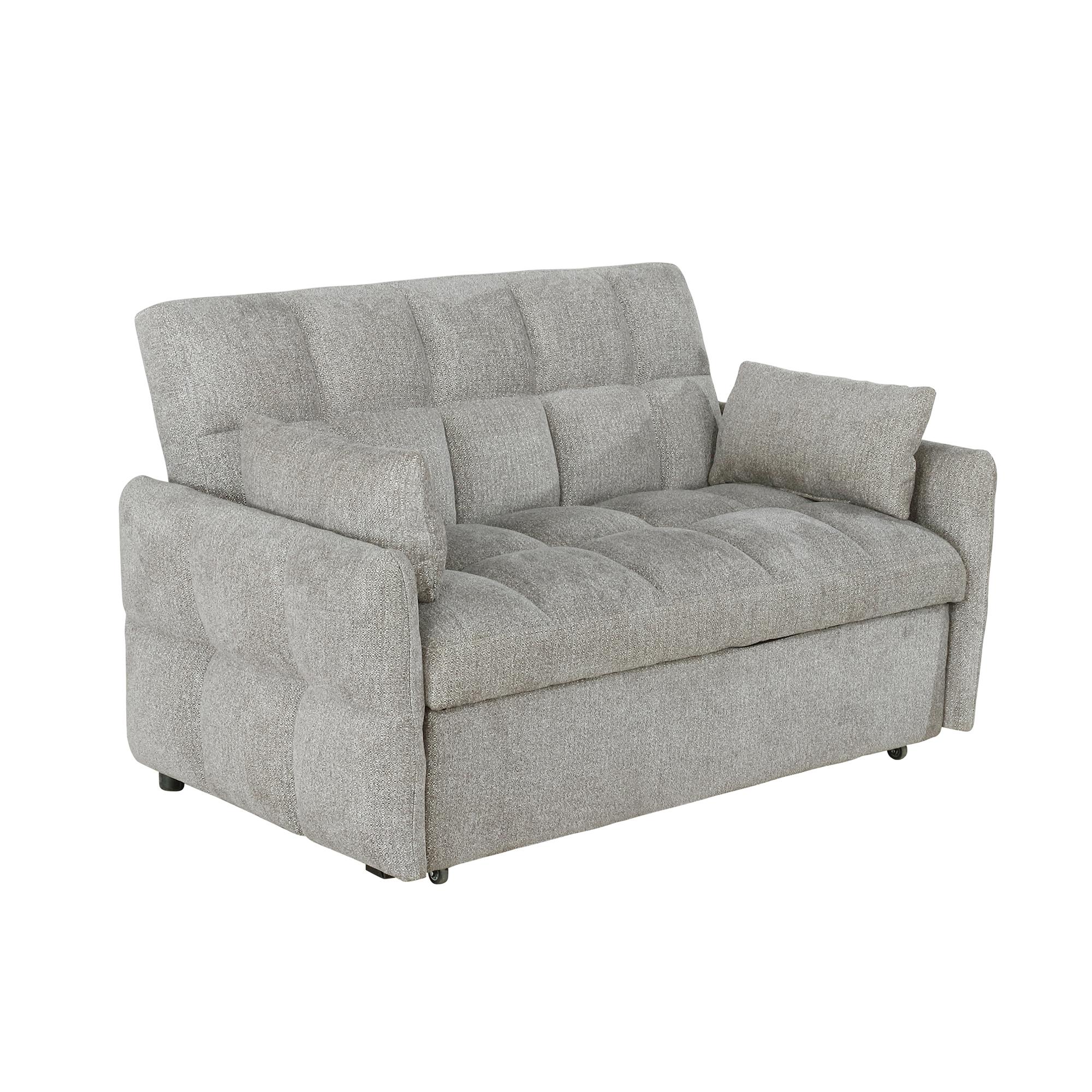 Coaster Furniture Cotswold 508307 Upholstered Convertible Sleeper Sofa Bed - Light Grey - Image 1