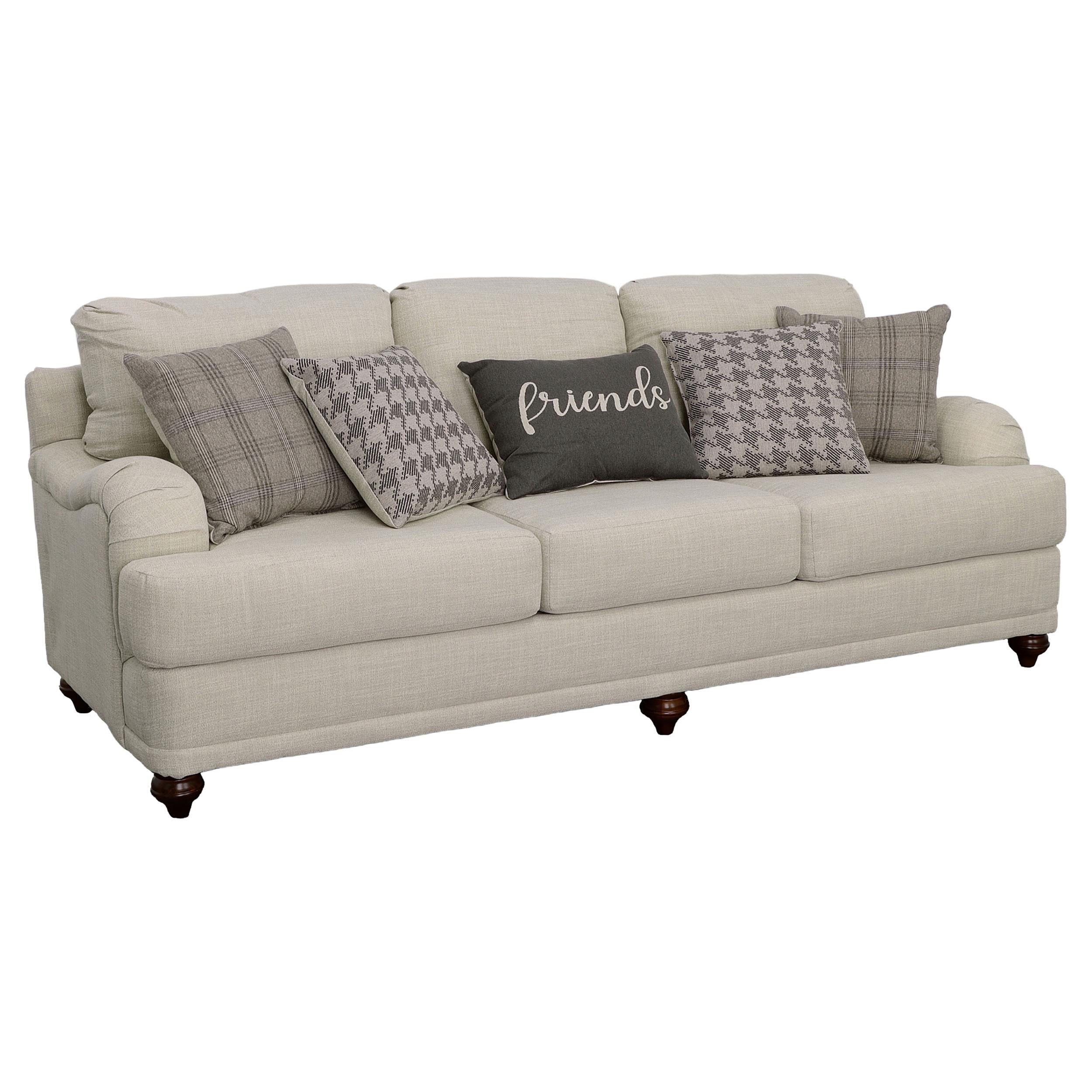 Coaster Furniture Glenn 511094 Upholstered English Arm Sofa - Light Grey and Grey - Image 2
