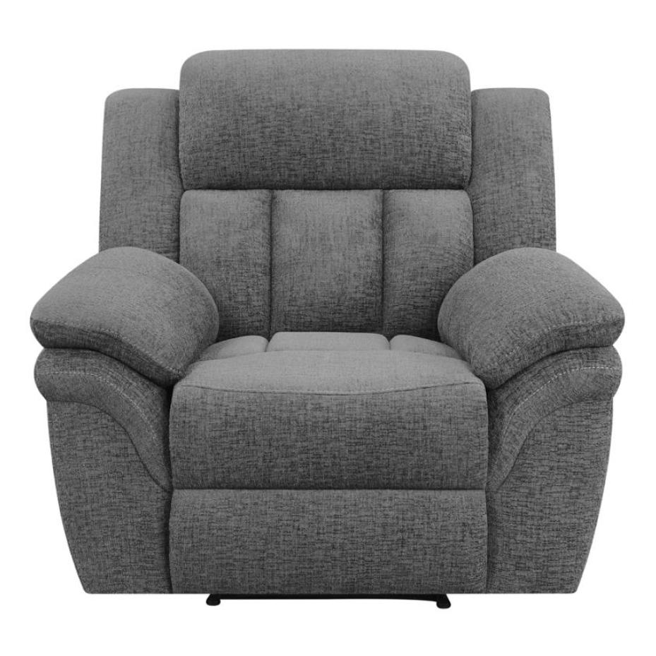 Coaster Furniture Bahrain 609543 Upholstered Glider Recliner - Charcoal - Image 2