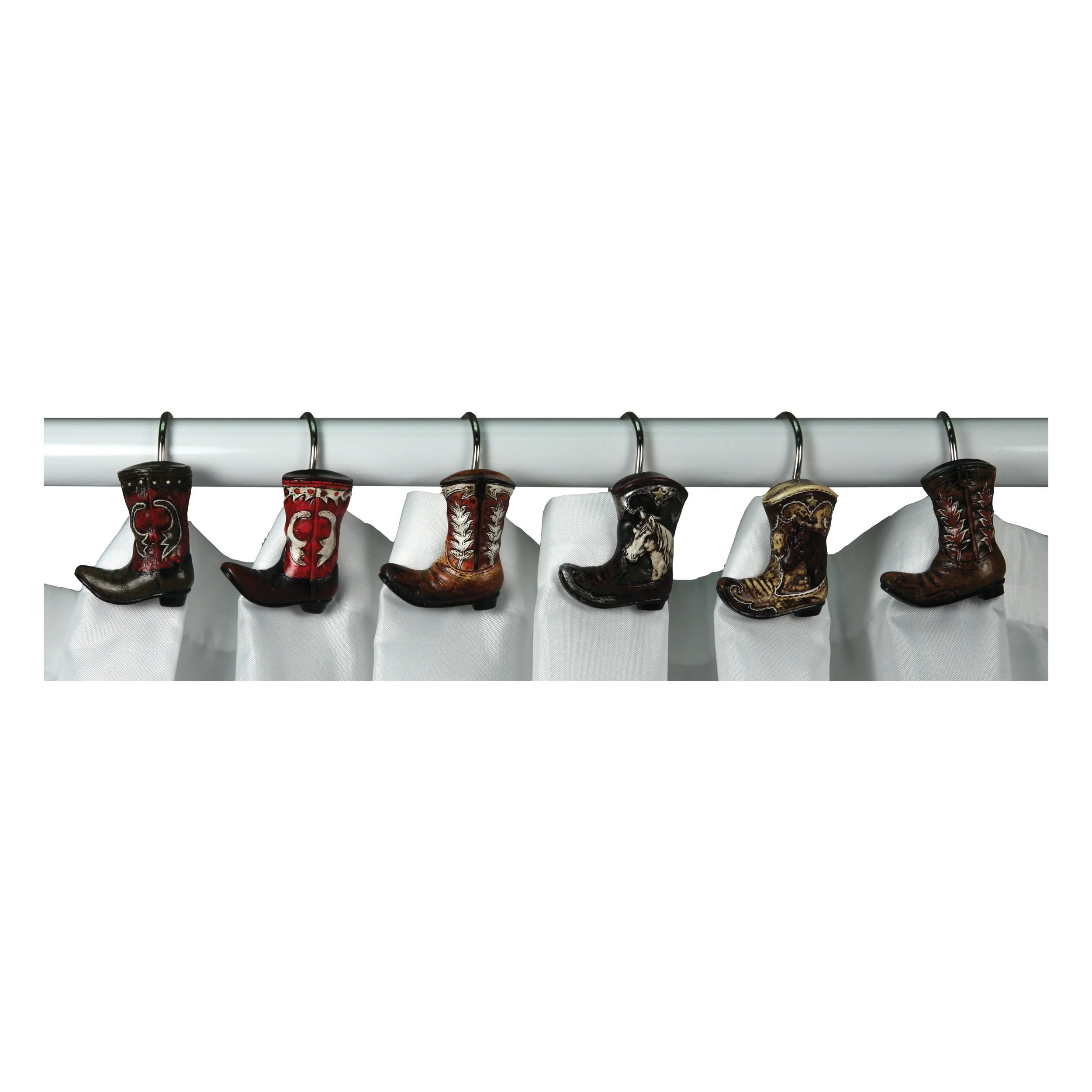 Shower Curtain Hooks-Cowboy Boot - Image 2