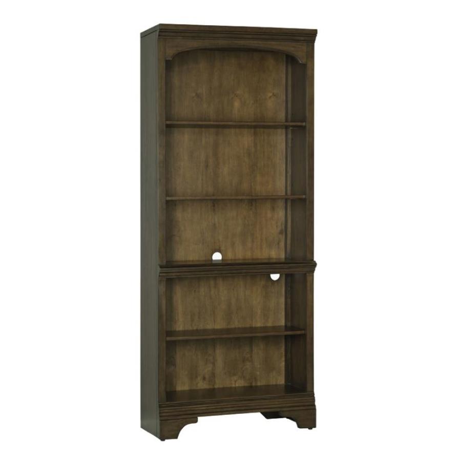 Coaster Furniture Hartshill 881285 78-inch 5-shelf Bookcase - Burnished Oak - Image 1