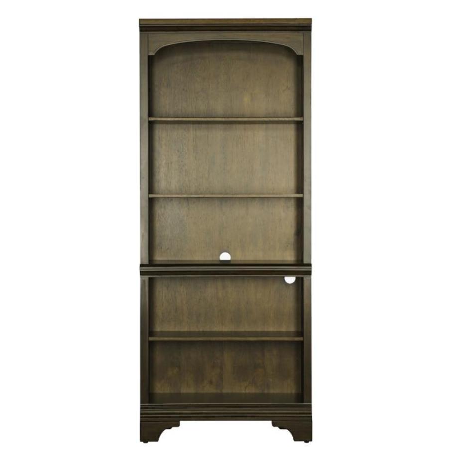 Coaster Furniture Hartshill 881285 78-inch 5-shelf Bookcase - Burnished Oak - Image 2