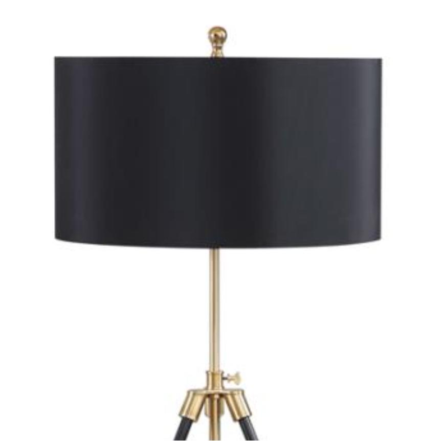 Coaster Furniture Zabka 923255 63-inch Drum Shade Metal Tripod Floor Lamp - Black - Image 2