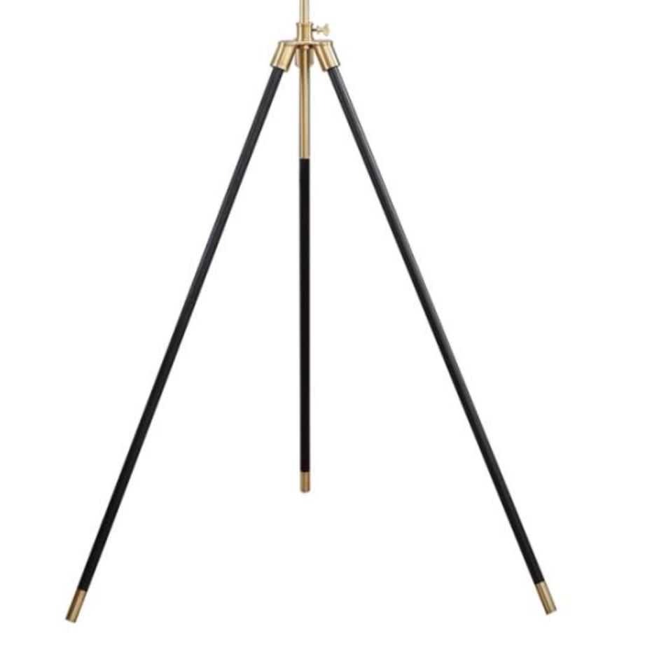 Coaster Furniture Zabka 923255 63-inch Drum Shade Metal Tripod Floor Lamp - Black - Image 3