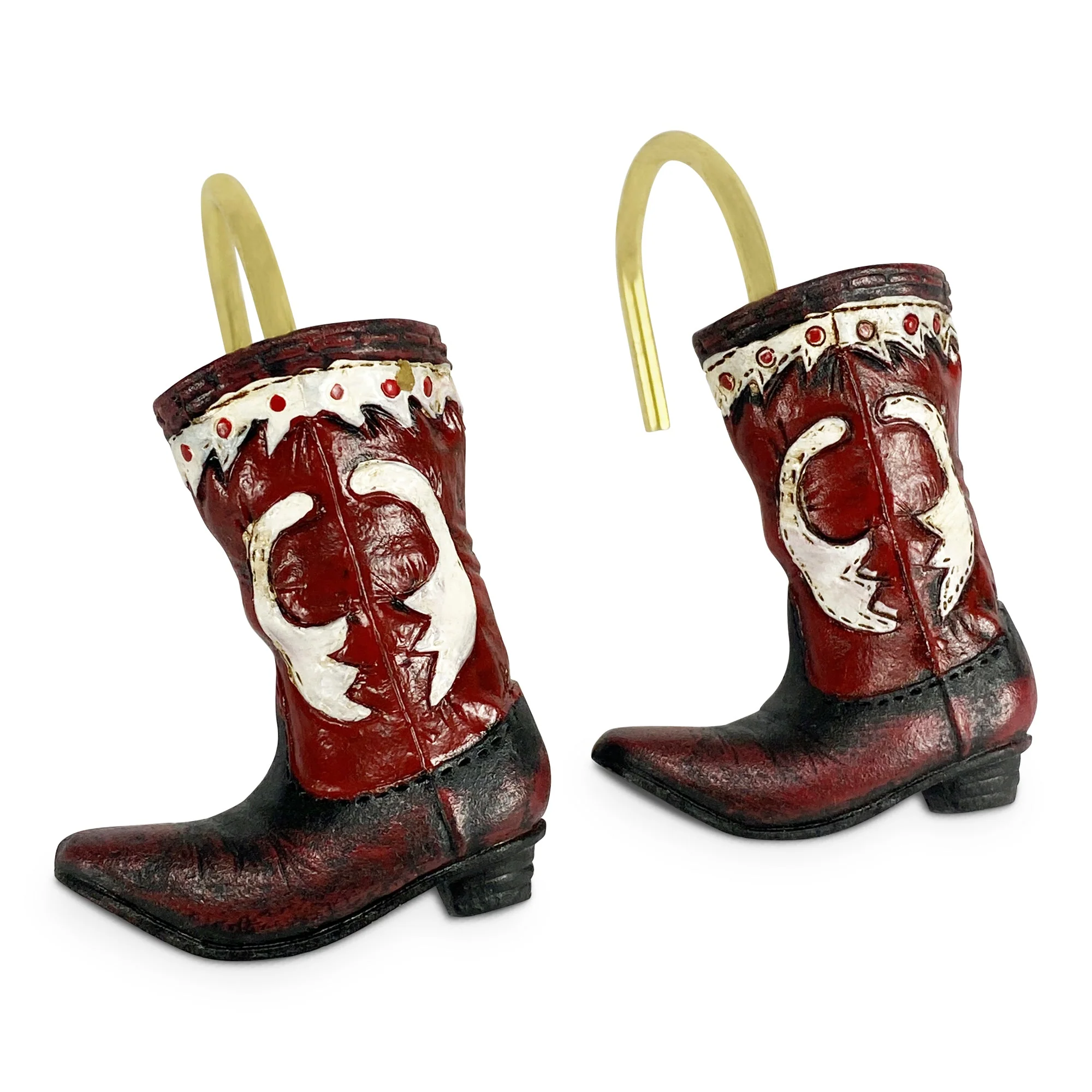 Shower Curtain Hooks-Cowboy Boot - Image 1