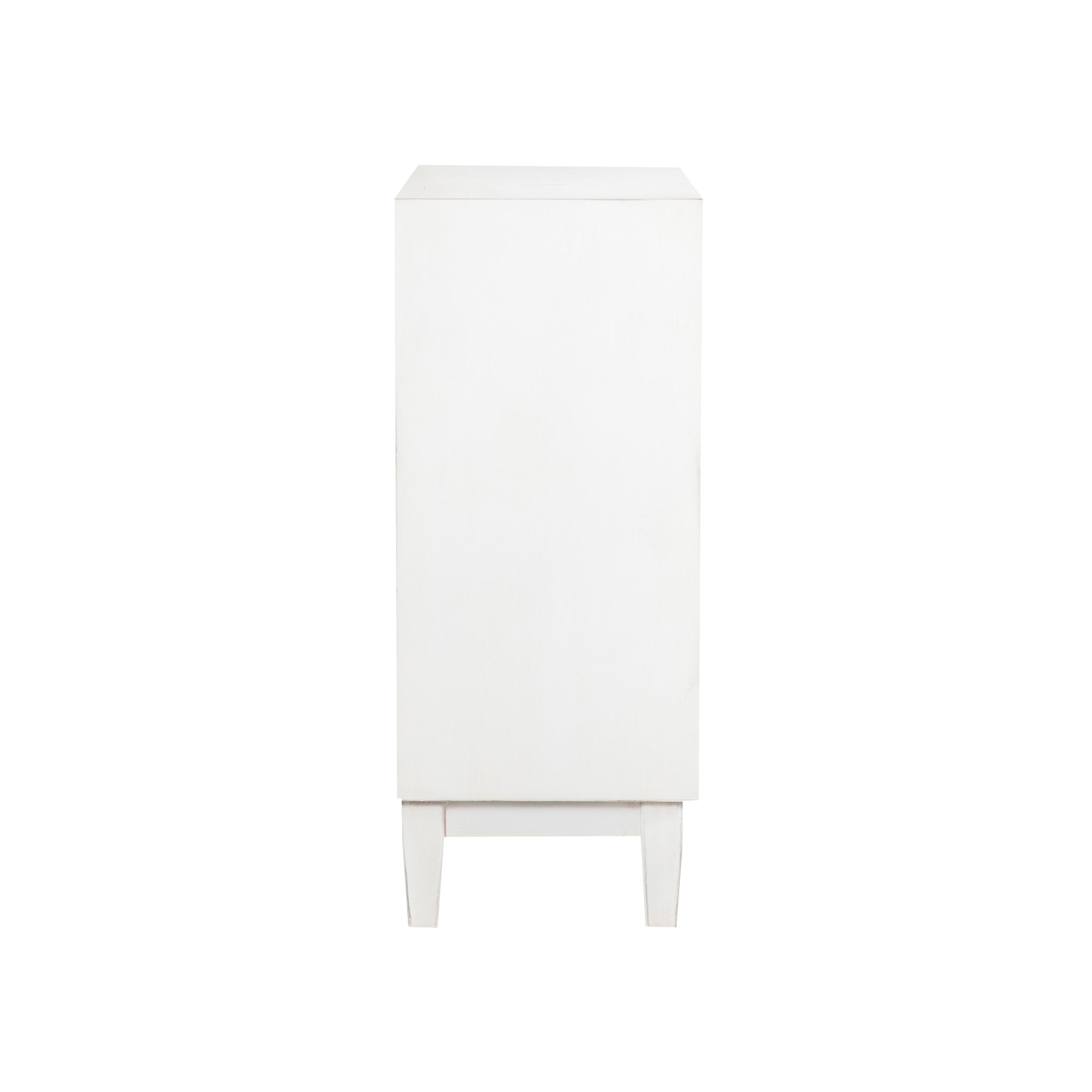 Coaster Furniture Gambon 953401 2-door Wood Honeycomb Pattern Accent Cabinet - White - Image 3