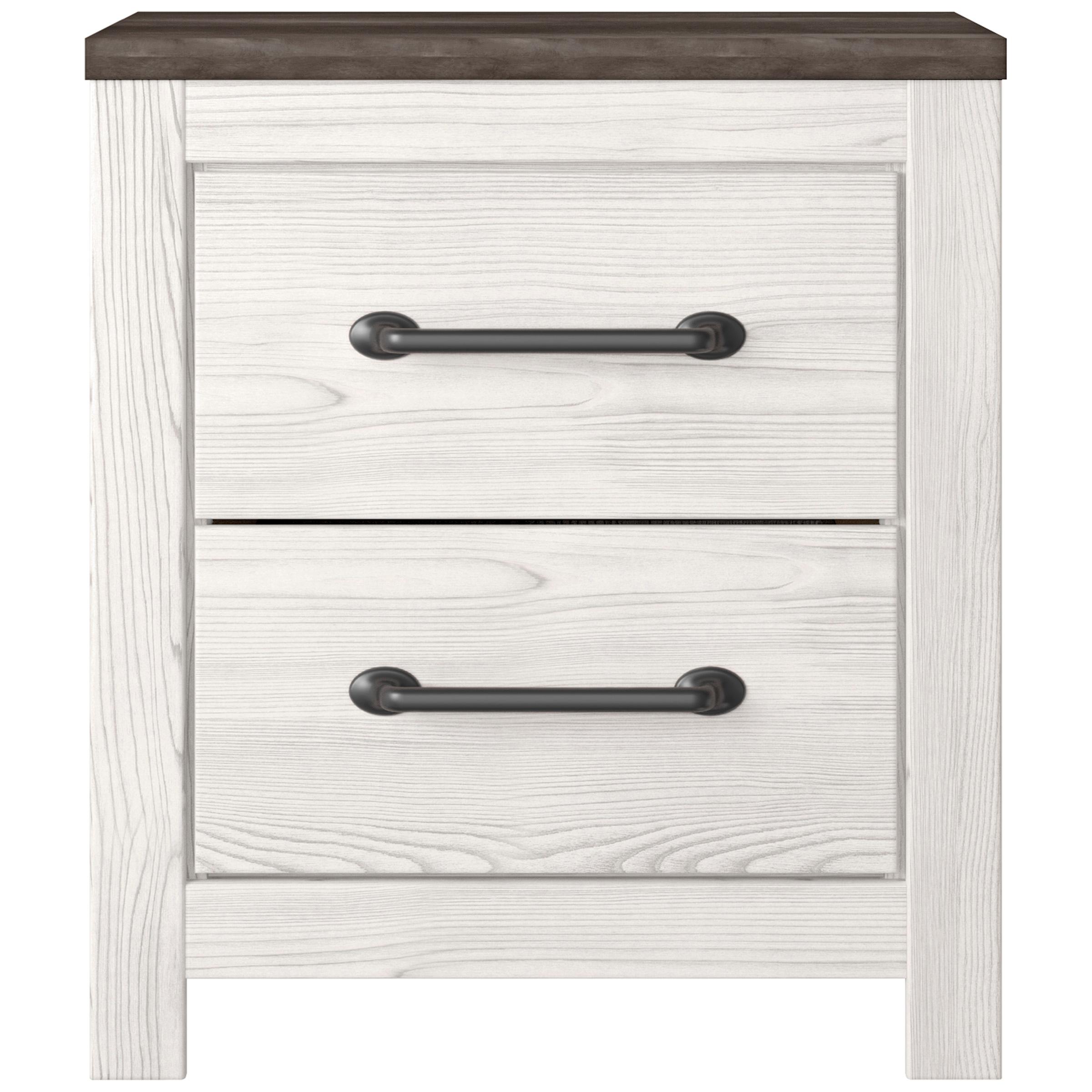 Signature Design by Ashley Gerridan B1190-92 Two Drawer Night Stand - Image 2