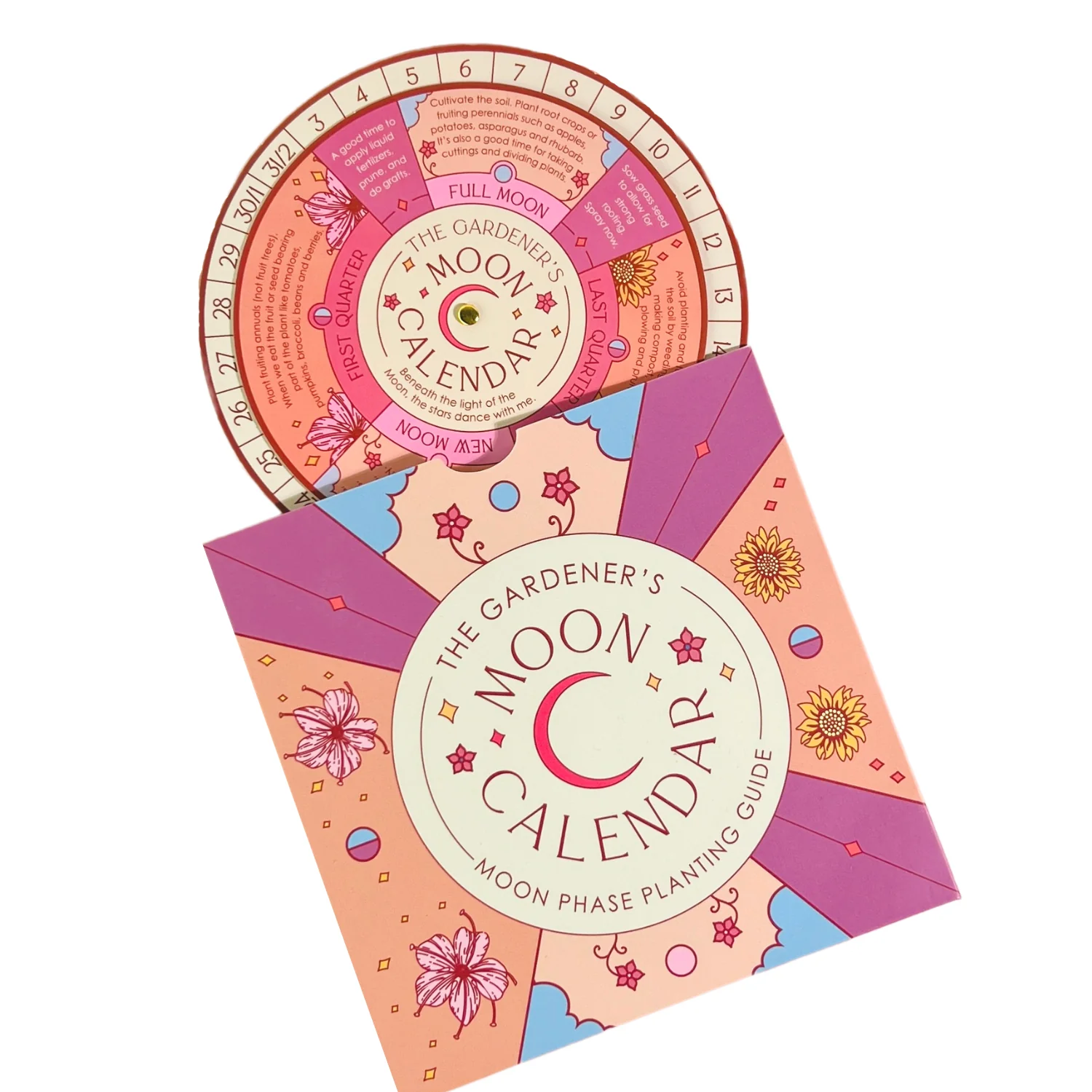 Moon Phase Calendar Spinner Planting Guide - Image 1