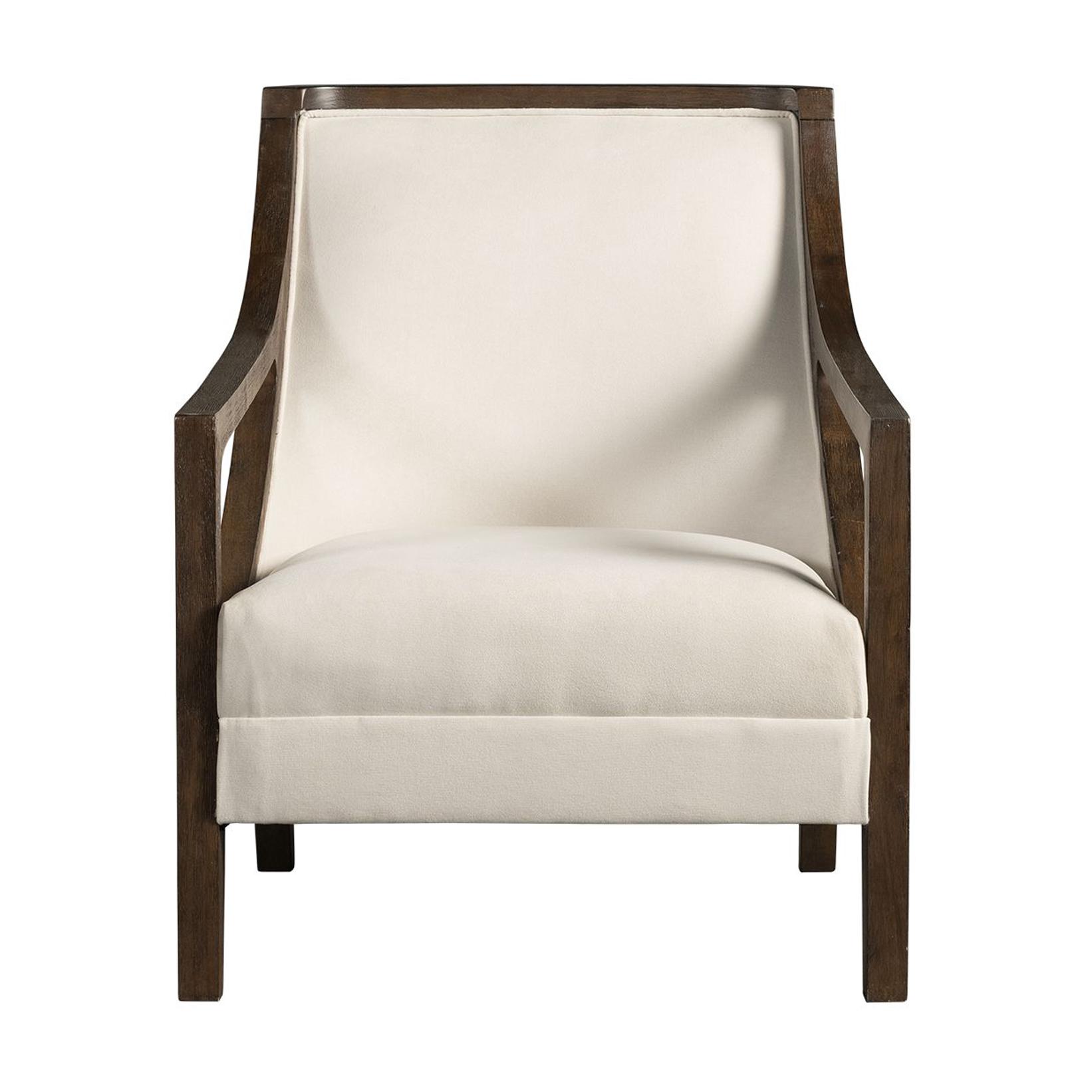 Elements International Hopkins UHK525101E Accent Chair - Natural/Espresso - Image 2