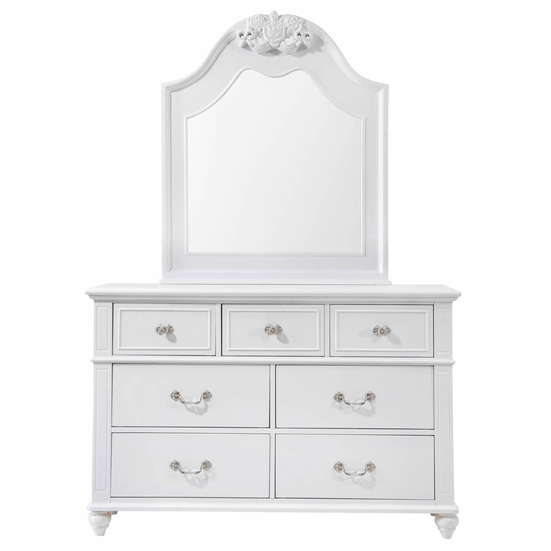 Elements International Alana AN700DRMR Dresser & Mirror Set
