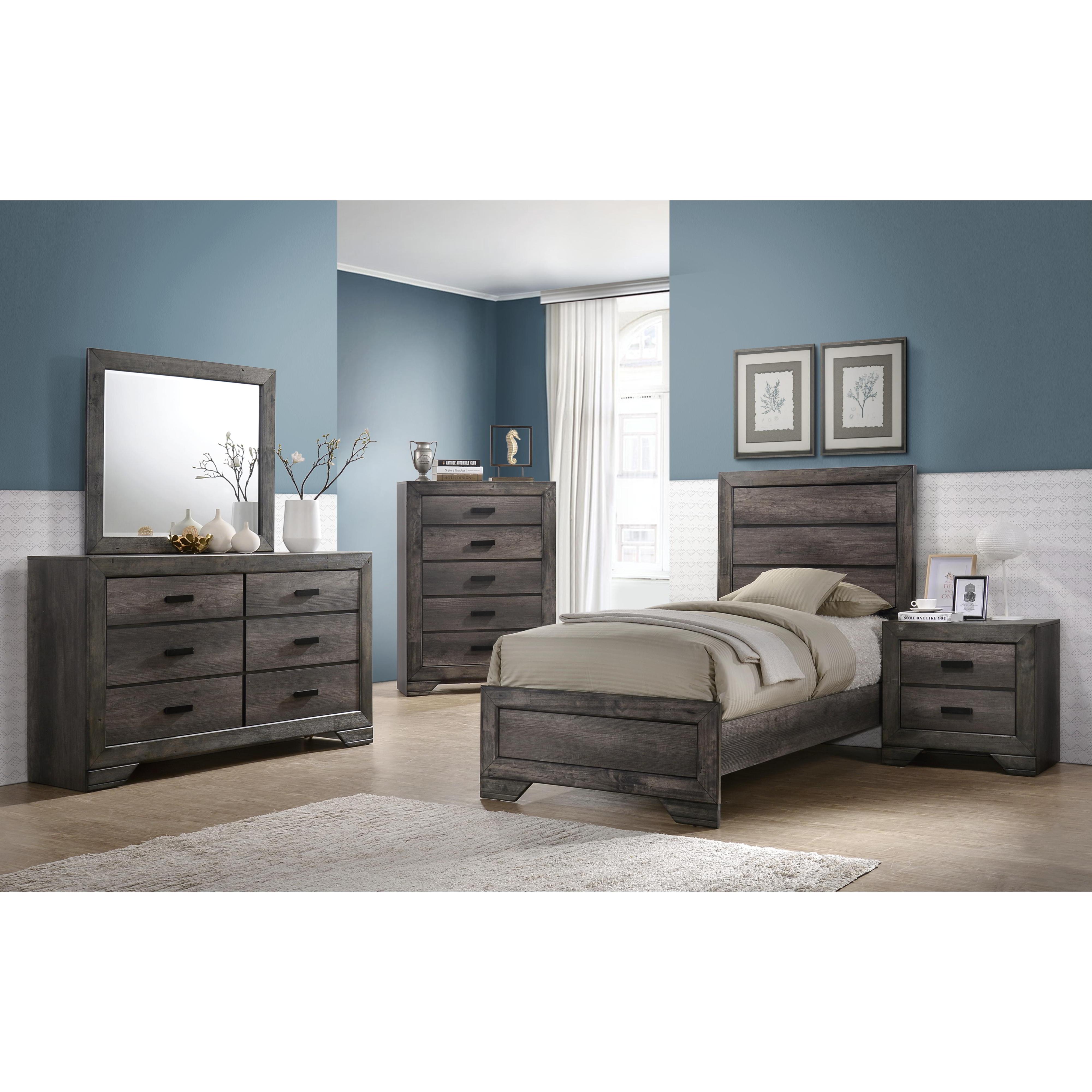 Elements International Nathan NH100FB Youth Full Panel Bed - Image 3
