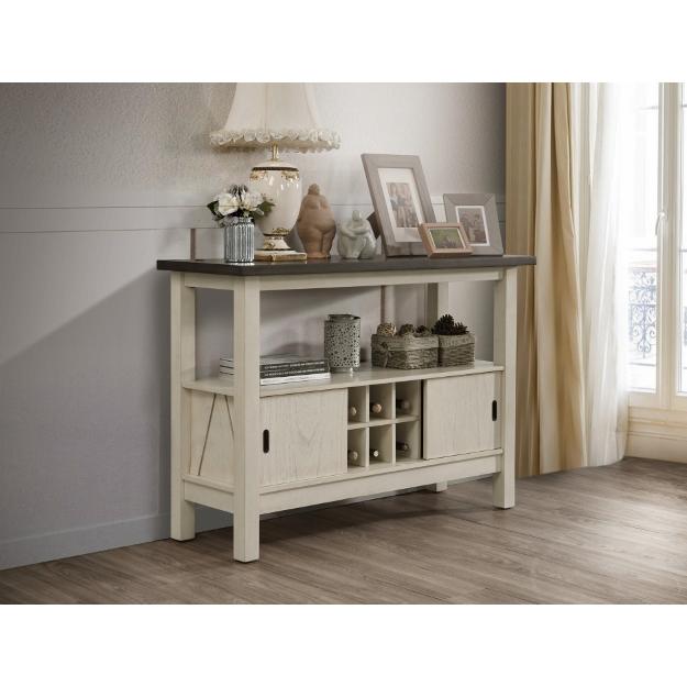 Crown Mark Maribelle 2158CG-SERVER Server - Chalk/Grey Brown - Image 1