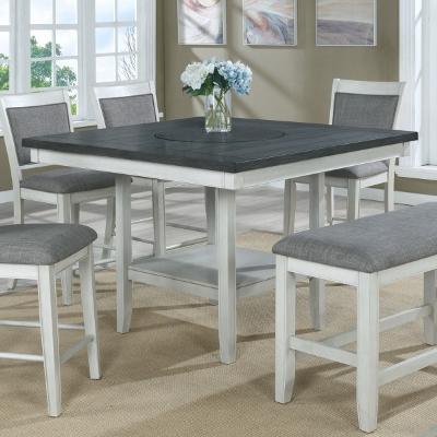 Crown Mark Fulton 2727CG-T-4848 Counter Height Table - Chalk/Grey - Image 1