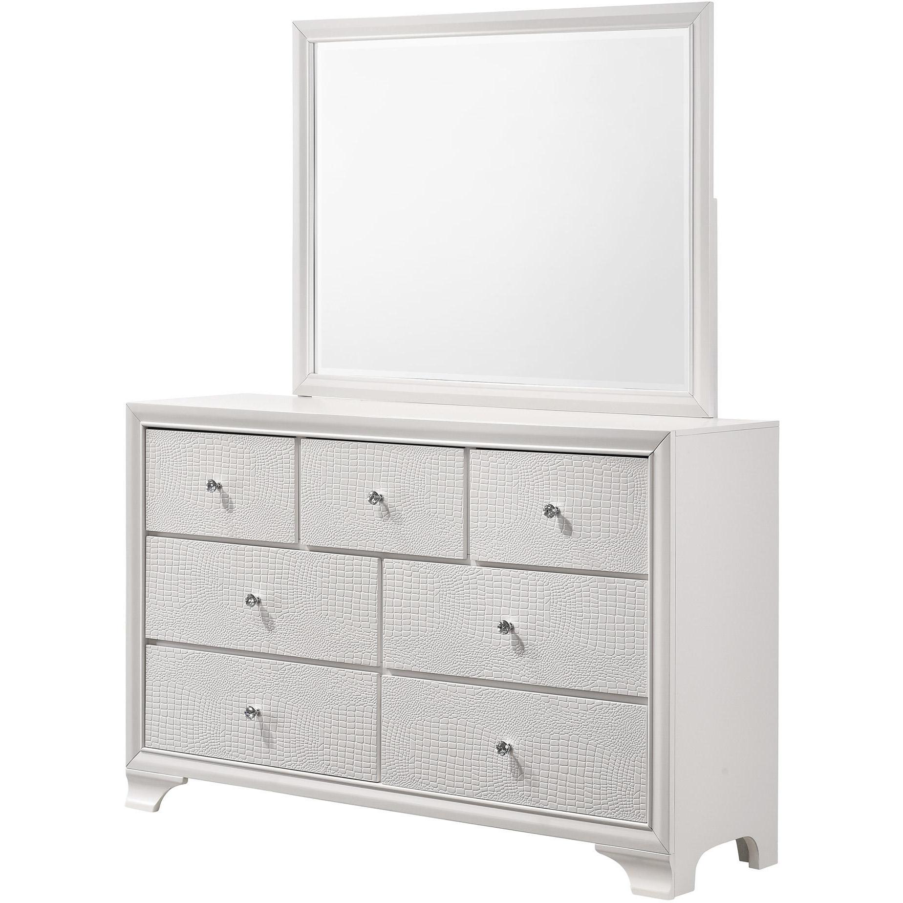 Crown Mark Lyssa B4310-1 Dresser - Frost - Image 2