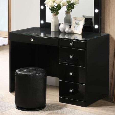 Crown Mark Morgan B4851BK Vanity Table – Black