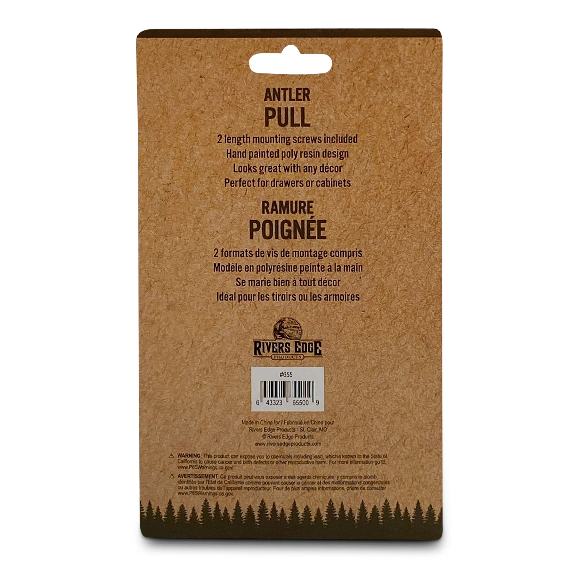 Drawer Cabinet Pulls 1-Pack-Antler 4 inch - Image 3