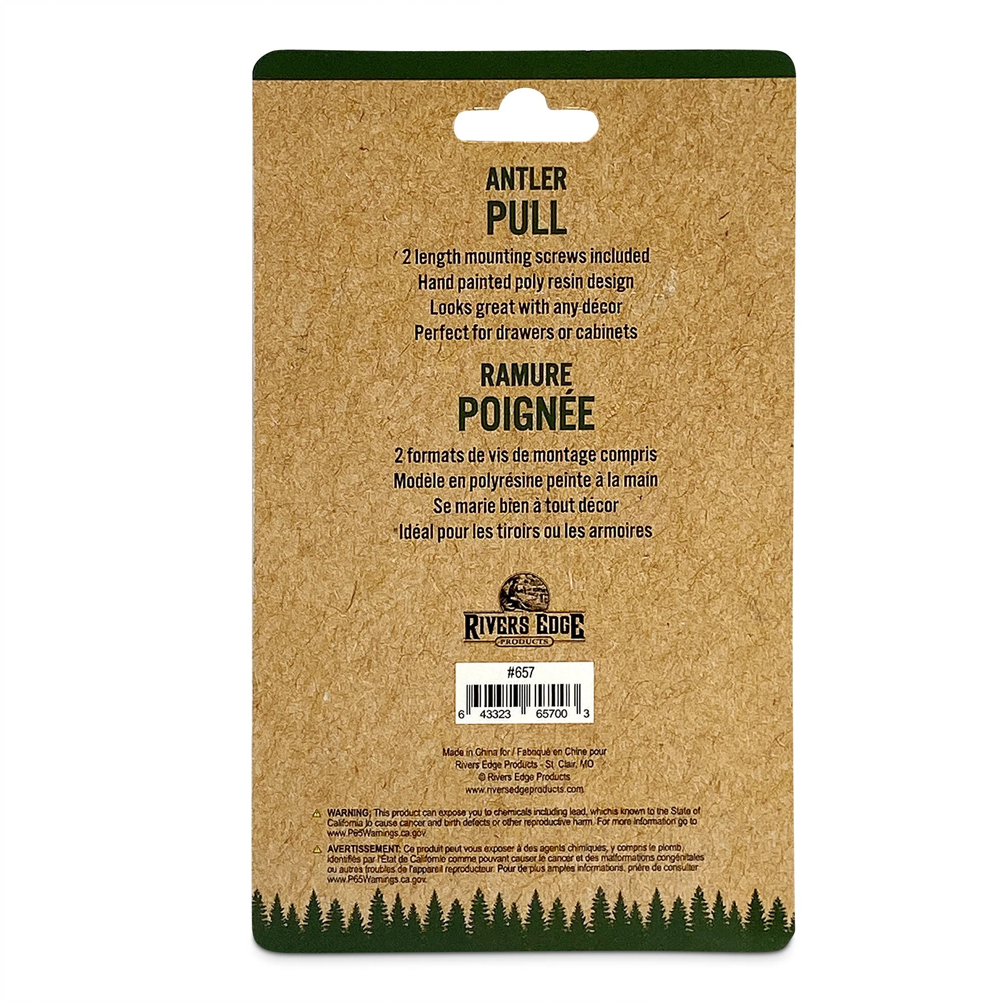 Drawer Cabinet Knobs 2-Pack-Antler - Image 3