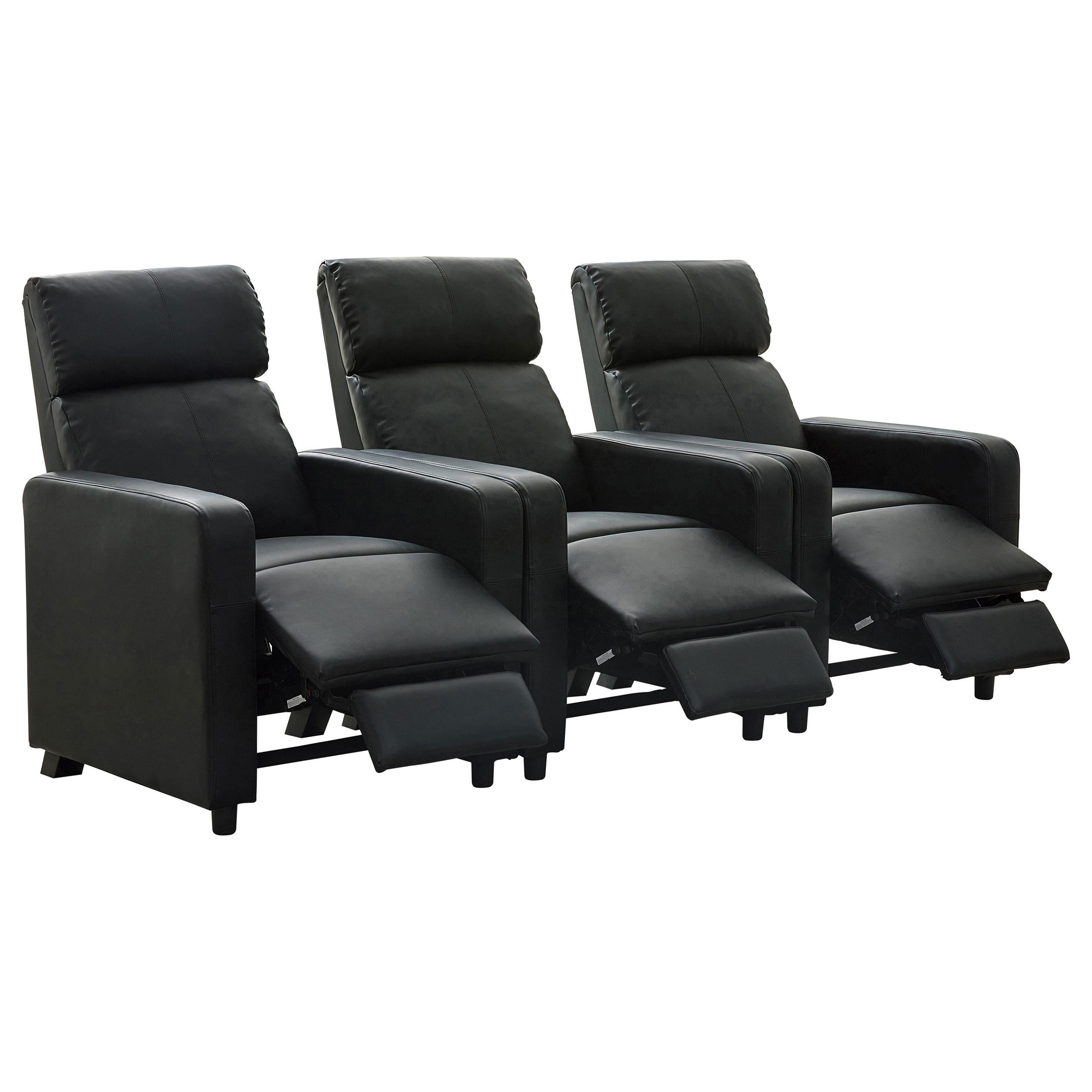 Coaster Furniture Toohey 600181-S3B 3 pc Home Theater Seating - Image 2