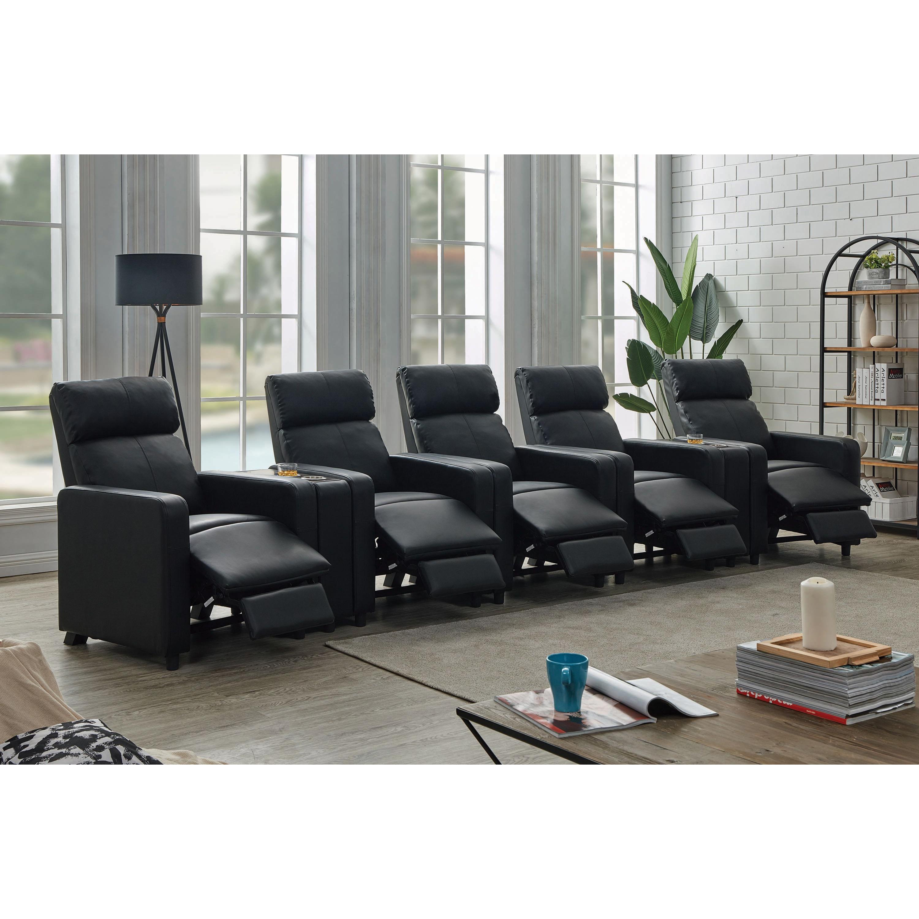 Coaster Furniture Toohey 600181-S5B 7 pc Home Theater Seating - Image 2