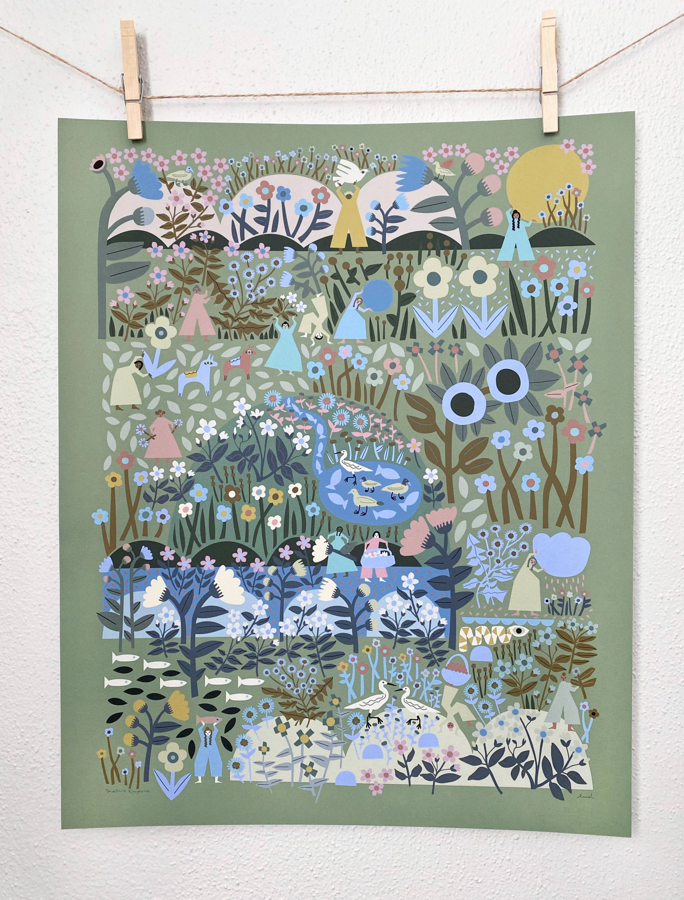 Nature Keepers Art Print Green - Image 1