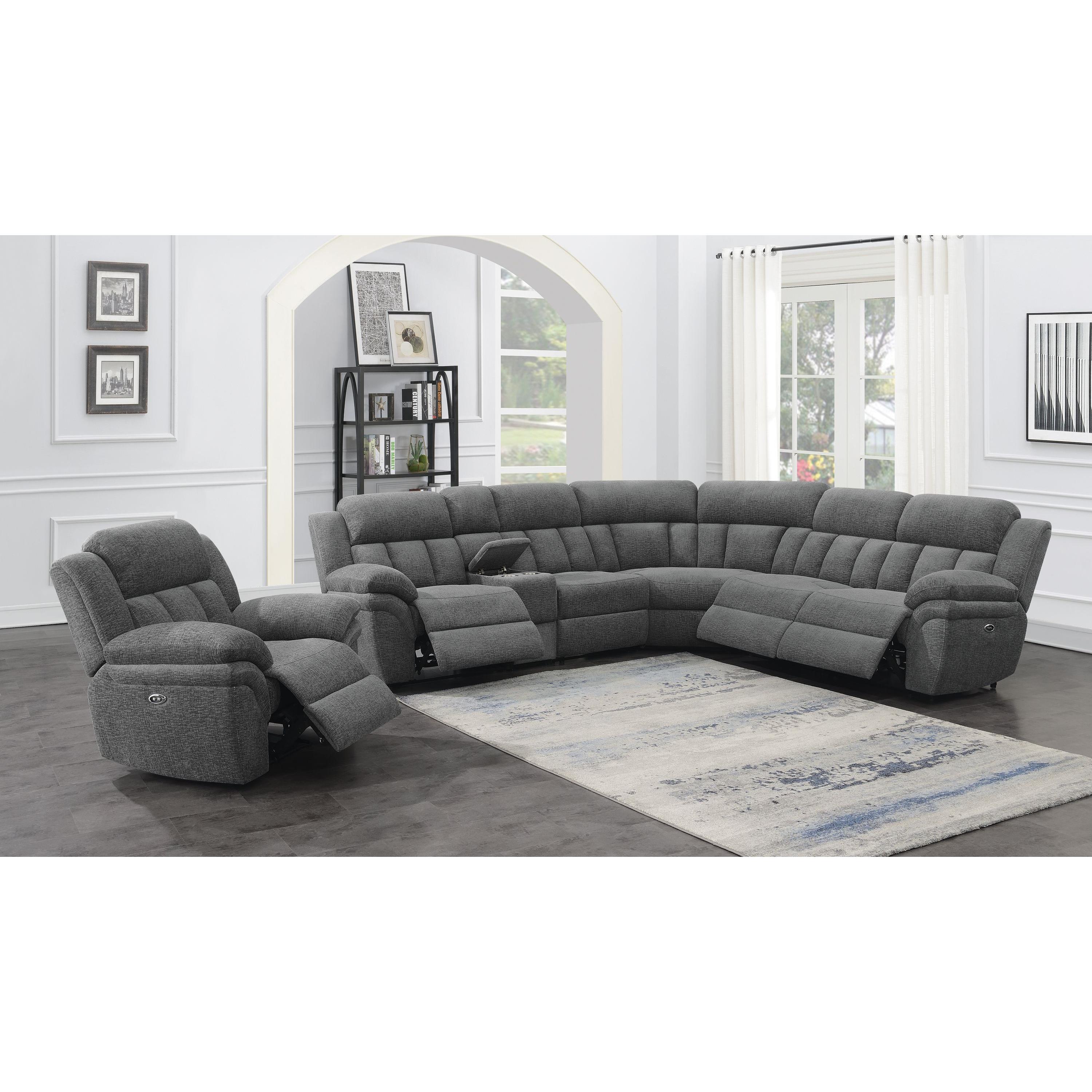 Coaster Furniture Bahrain 609540P 6 pc Power Reclining Sectional - Image 2
