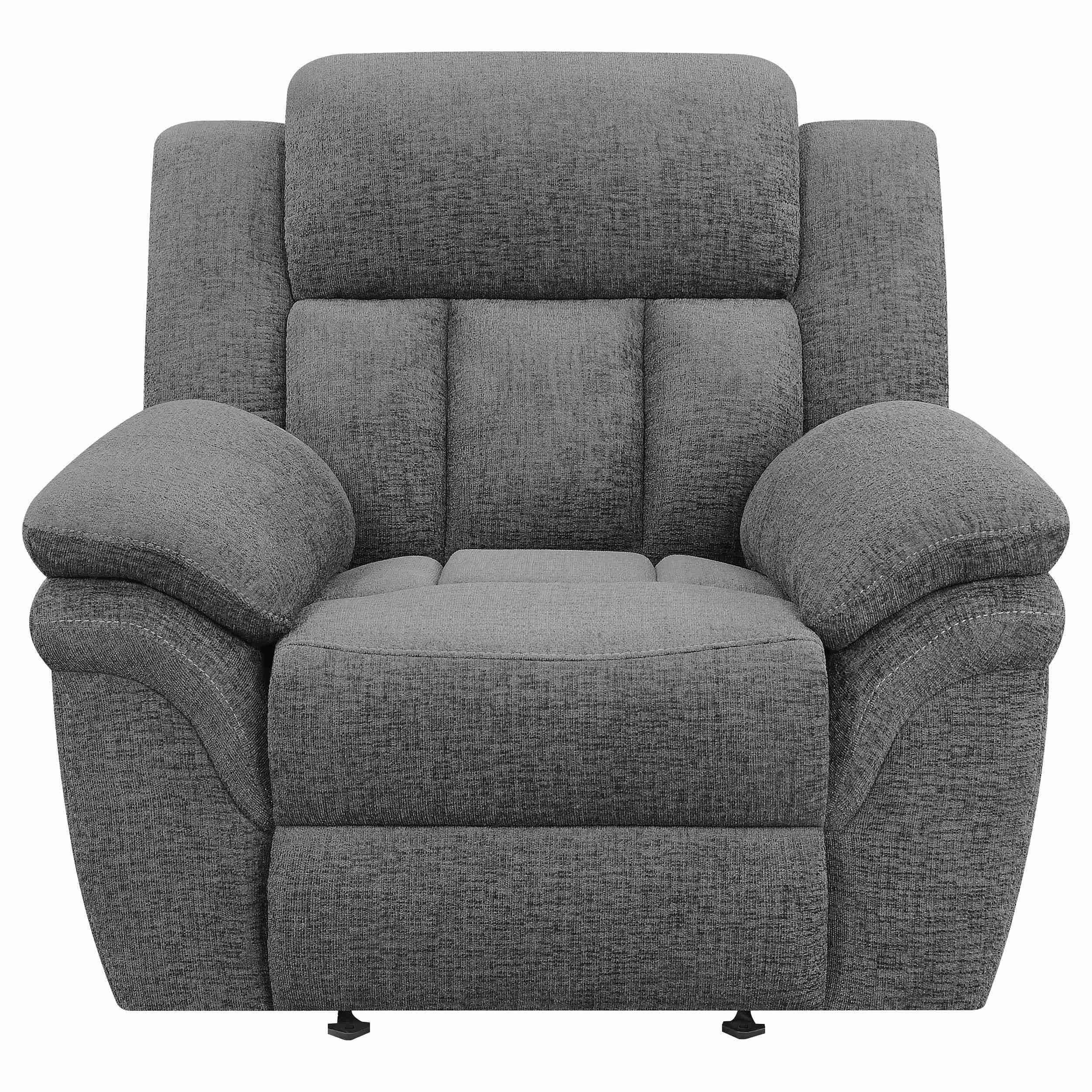 Coaster Furniture Bahrain 609543P Upholstered Power Glider Recliner - Charcoal - Image 3