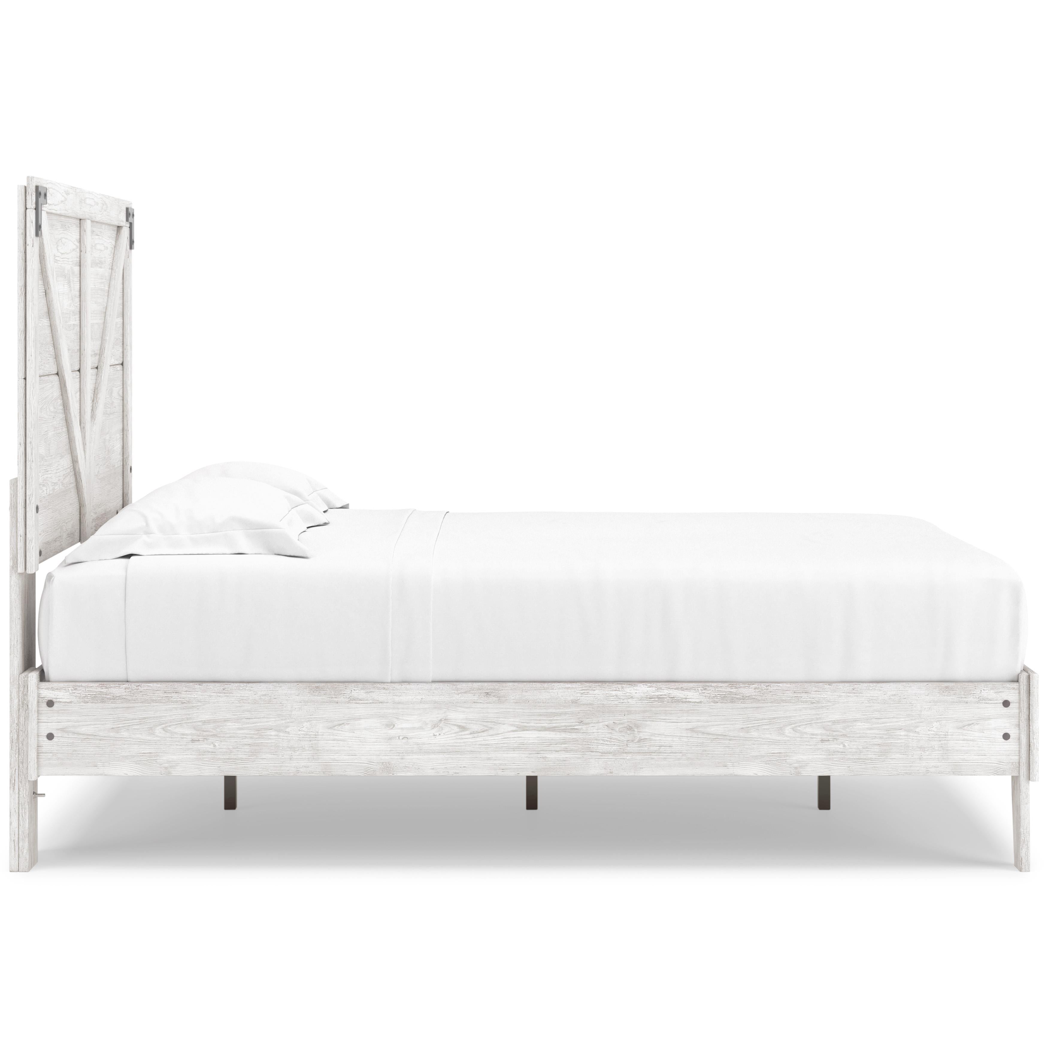 Signature Design by Ashley Shawburn EB4121B2 Full Crossbuck Panel Platform Bed - Image 3