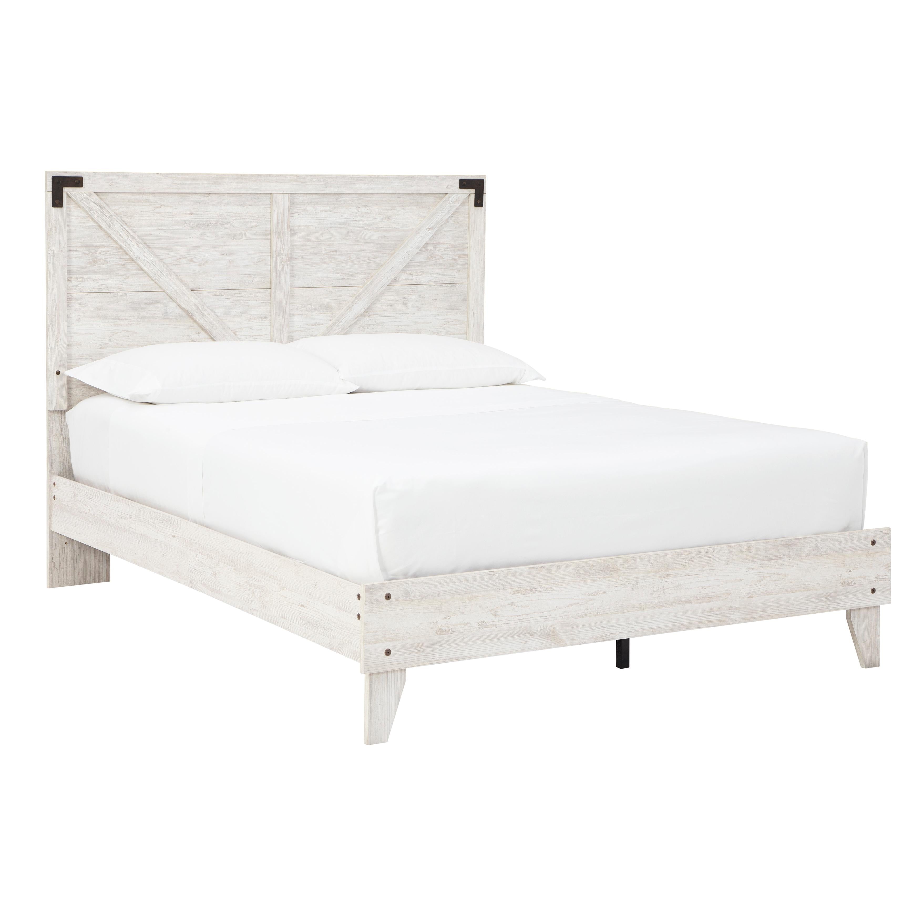 Signature Design by Ashley Shawburn EB4121B1 Queen Crossbuck Panel Platform Bed - Image 1