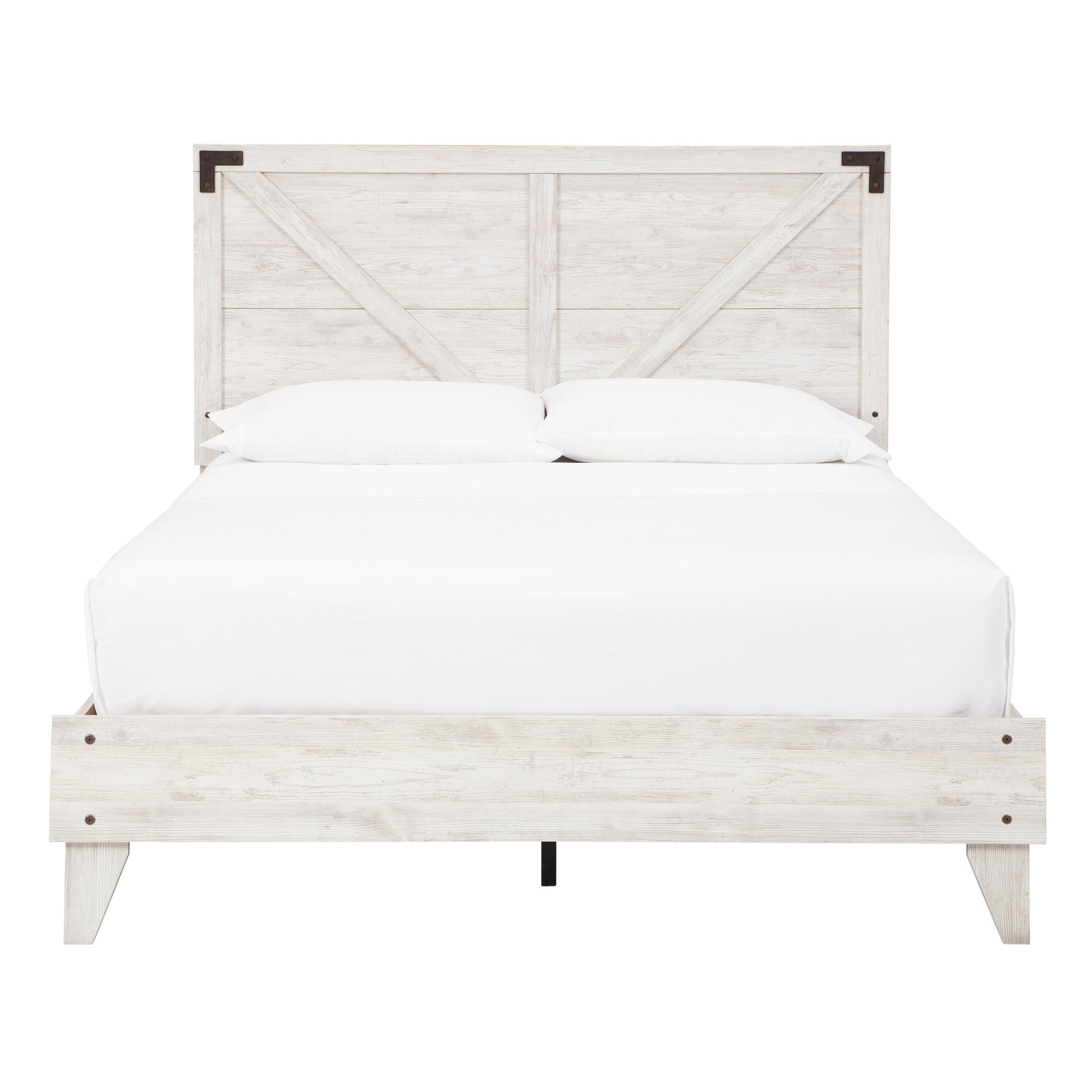 Signature Design by Ashley Shawburn EB4121B1 Queen Crossbuck Panel Platform Bed - Image 2
