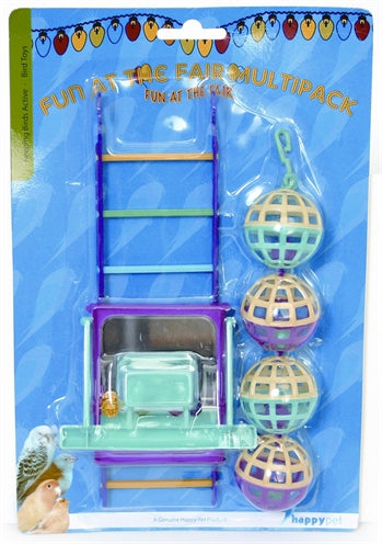 Happy Pet Bird Toy MP Bal / Ladder / Perch - Image 1