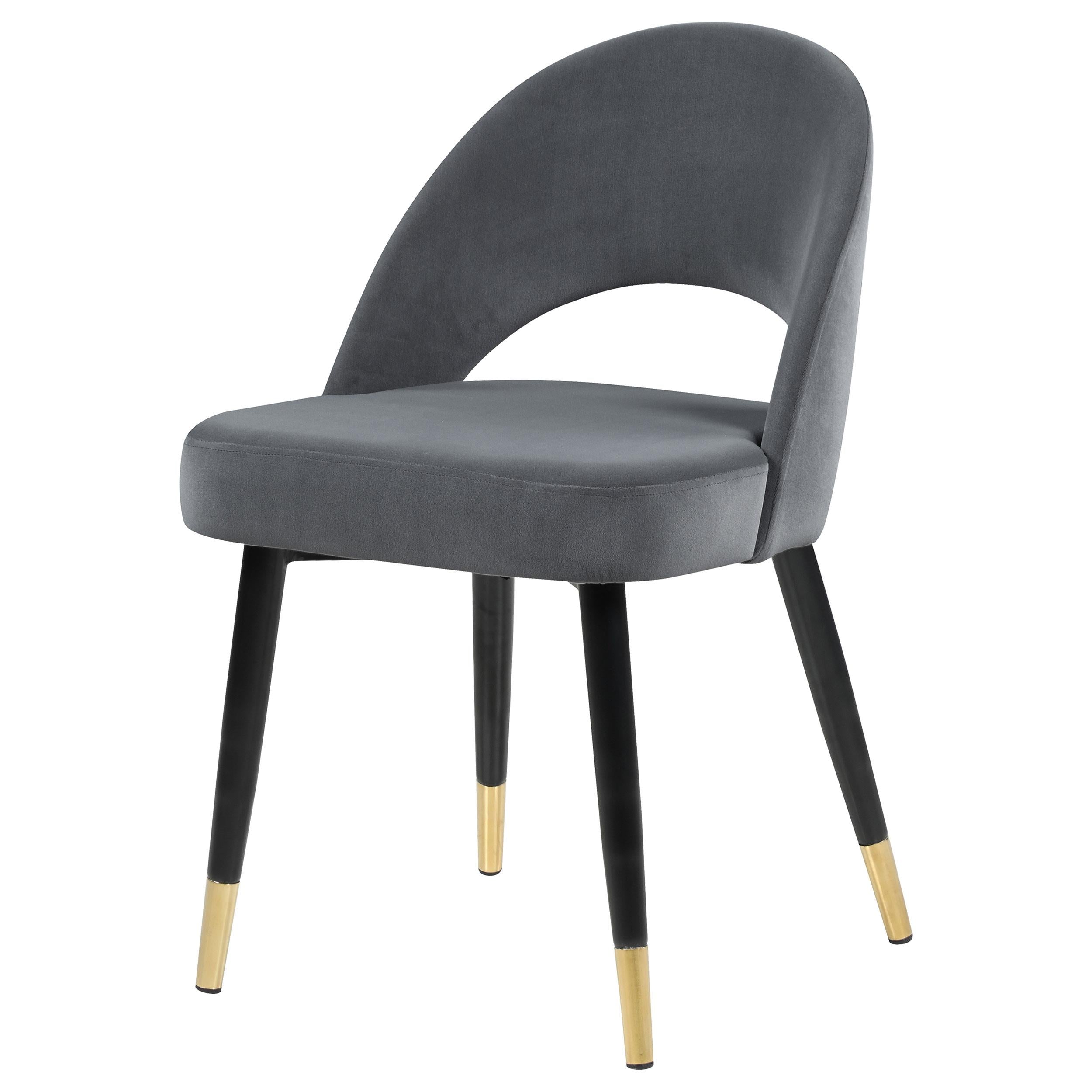 Coaster Furniture Lindsey 192542 Upholstered Dining Side Chair - Grey - Image 3