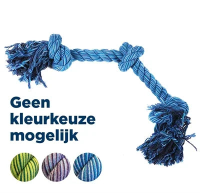 Happy Pet Flossin Fun 3 Knot - For small or large dogs - Image 1