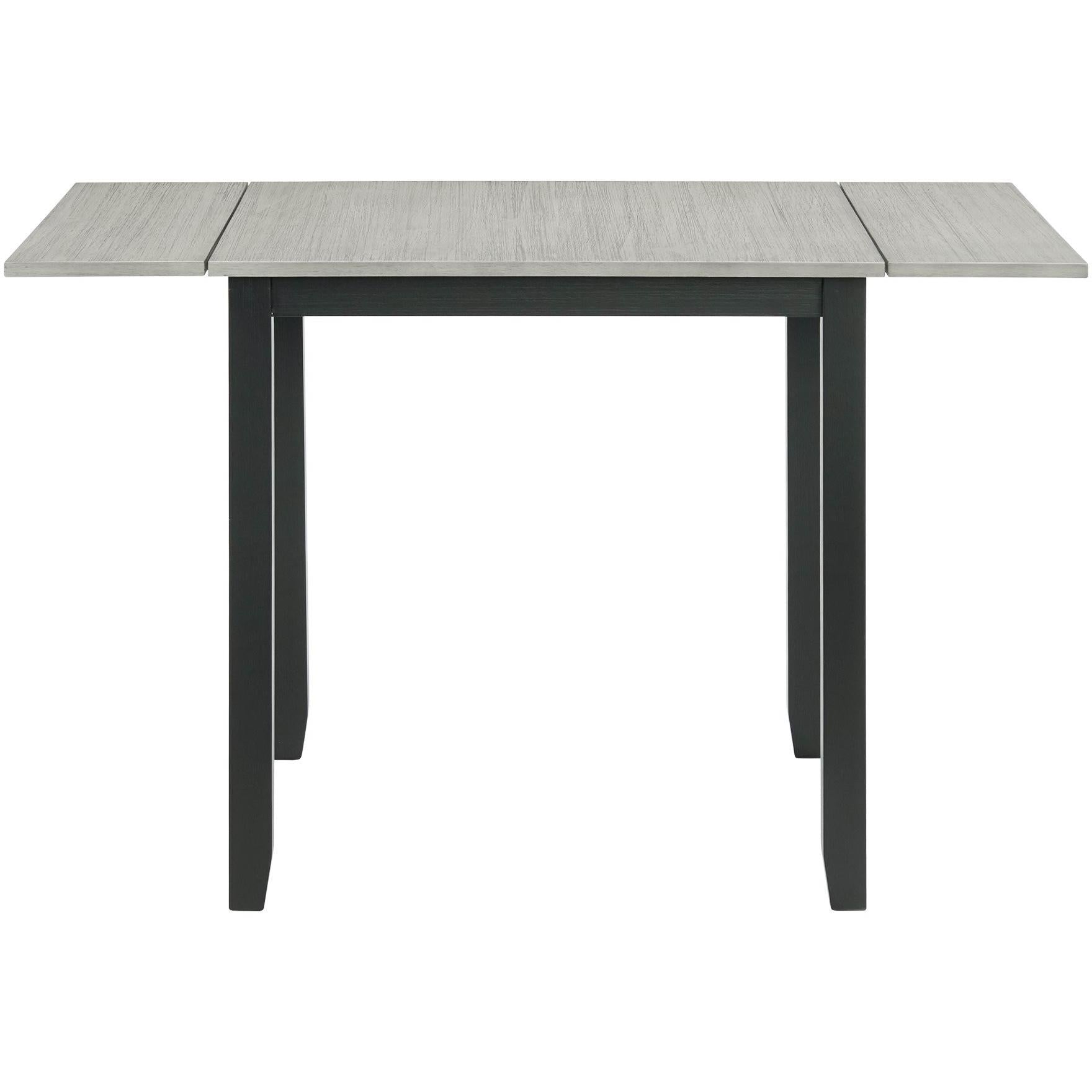 Elements International Martin DMT3003DLDS 3 pc Dinette - Grey/Black - Image 2