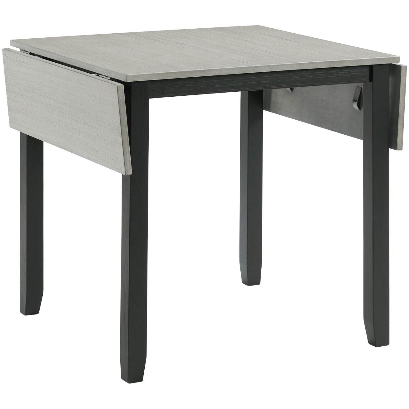 Elements International Martin DMT3003DLDS 3 pc Dinette - Grey/Black - Image 3