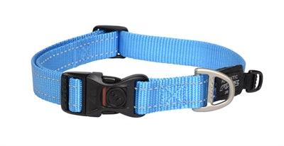 Rogz For Dogs Fanbelt Collar Turquoise - Size L - Image 1