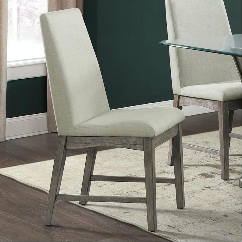 Elements International Dapper DPR300SCN Side Chair - Grey - Image 1