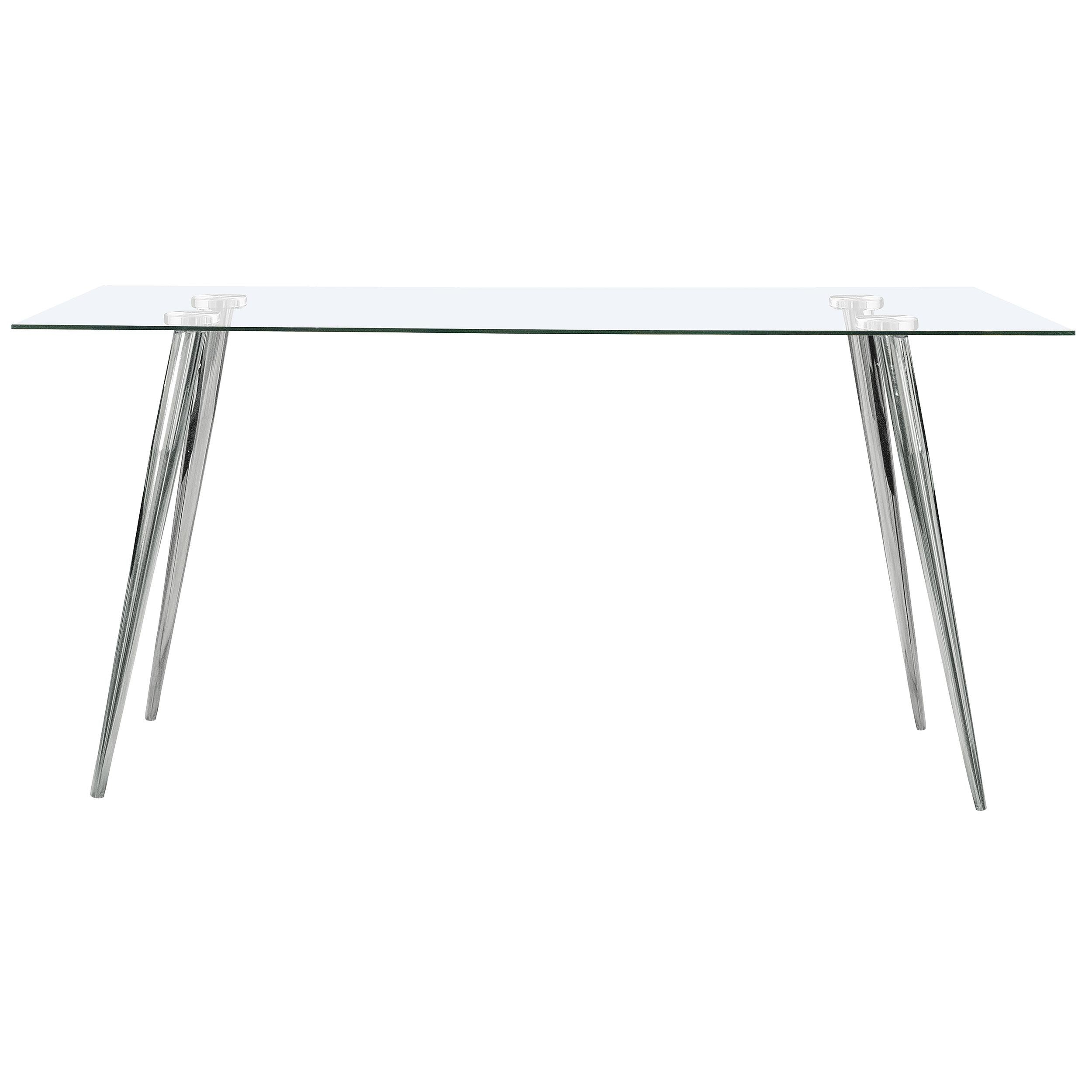 Coaster Furniture Gilman 190621CHR Rectangular 64-inch Glass Top Dining Table - Chrome - Image 2