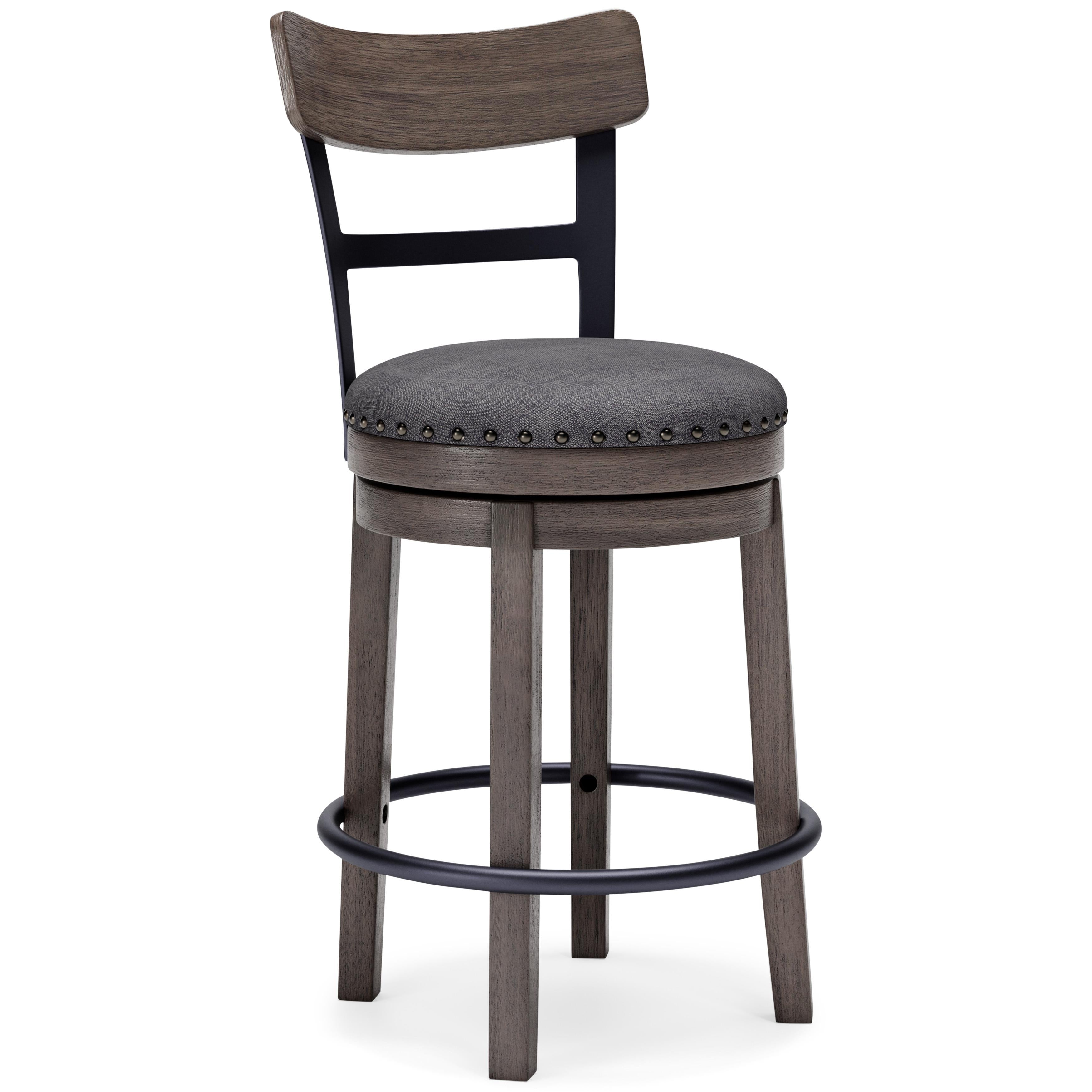 Signature Design by Ashley Caitbrook D388-224 Upholstered Swivel Barstool - Image 1